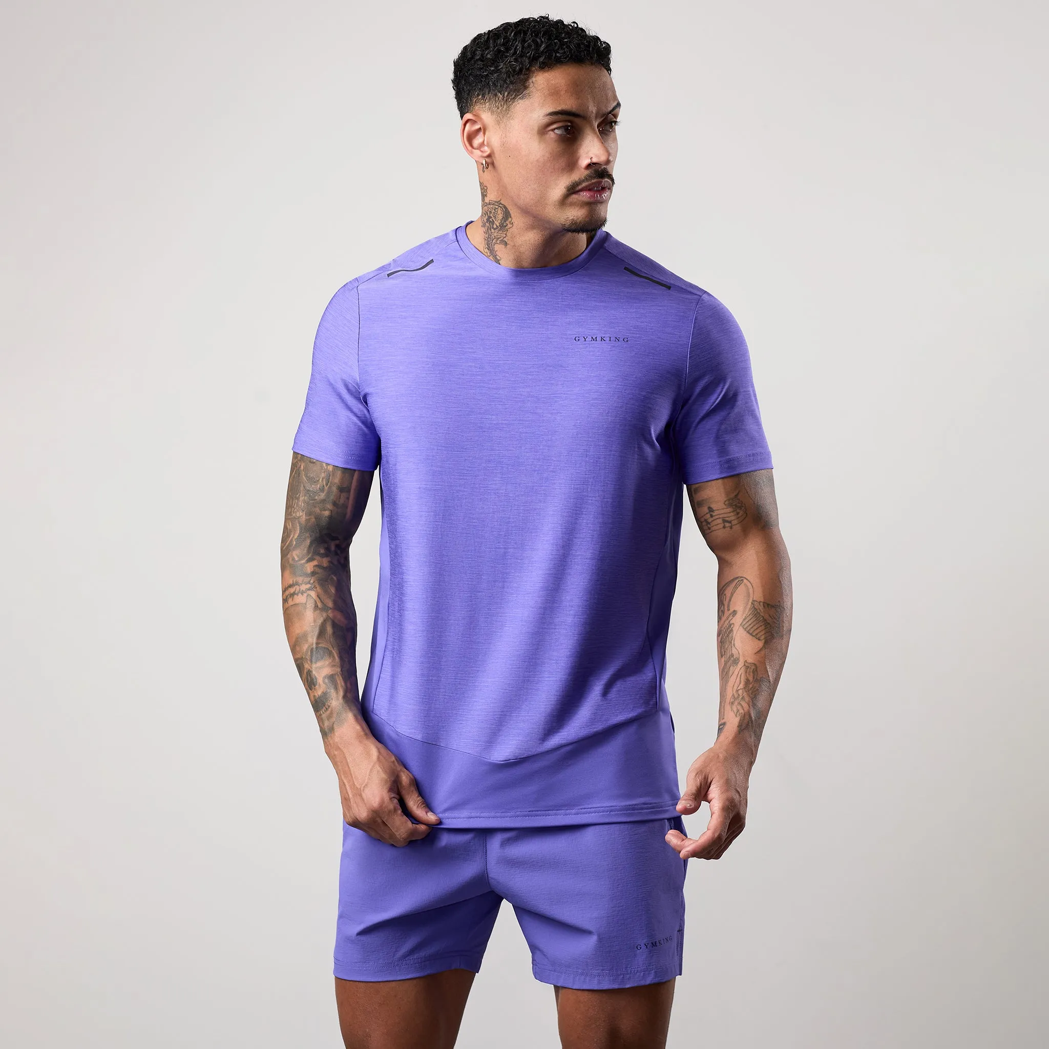 Gym King Fusion Hybrid Tee - Grape sold by The Gym King product image thumbnail 2