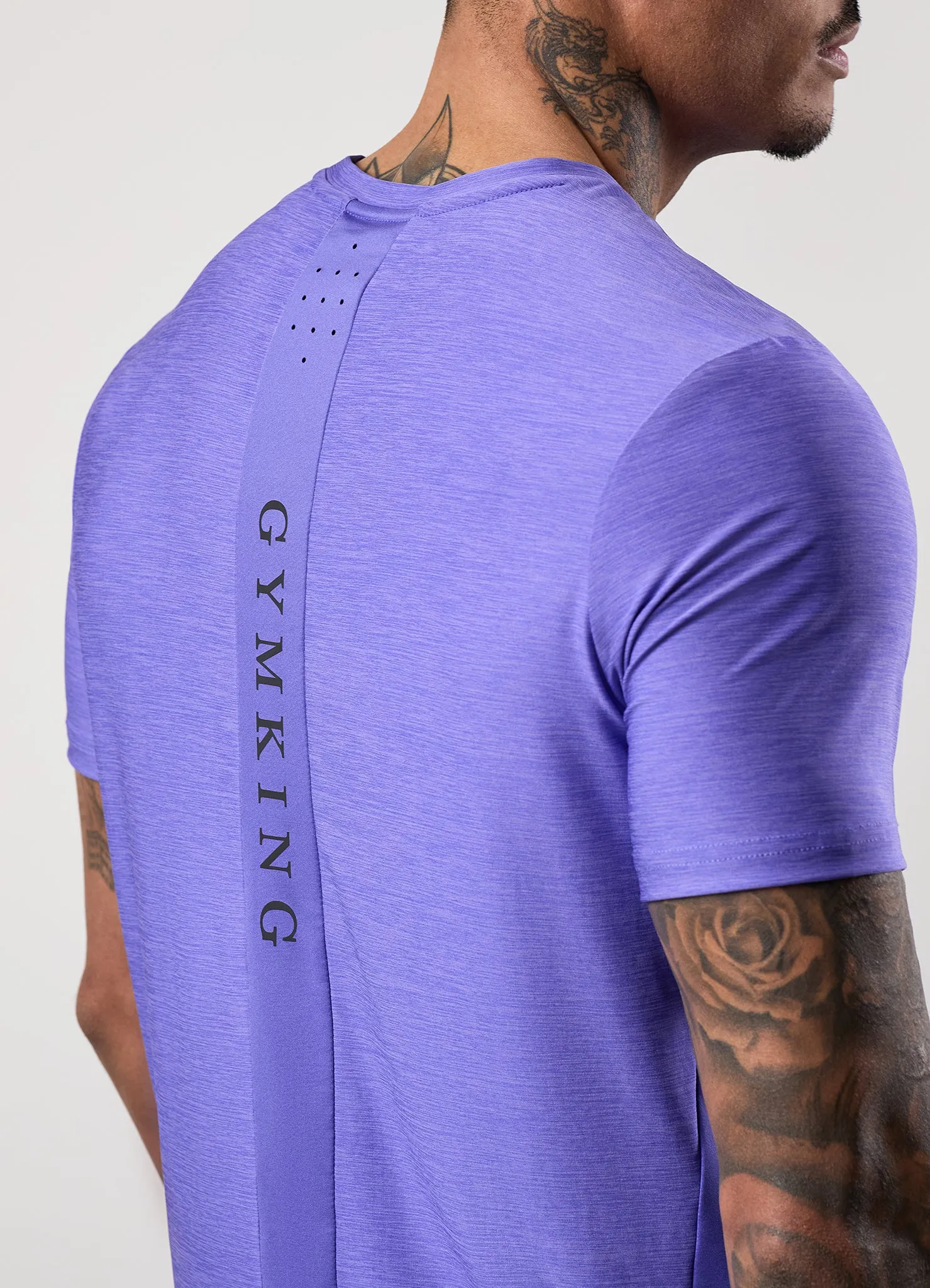 Gym King Fusion Hybrid Tee - Grape sold by The Gym King product image thumbnail 4