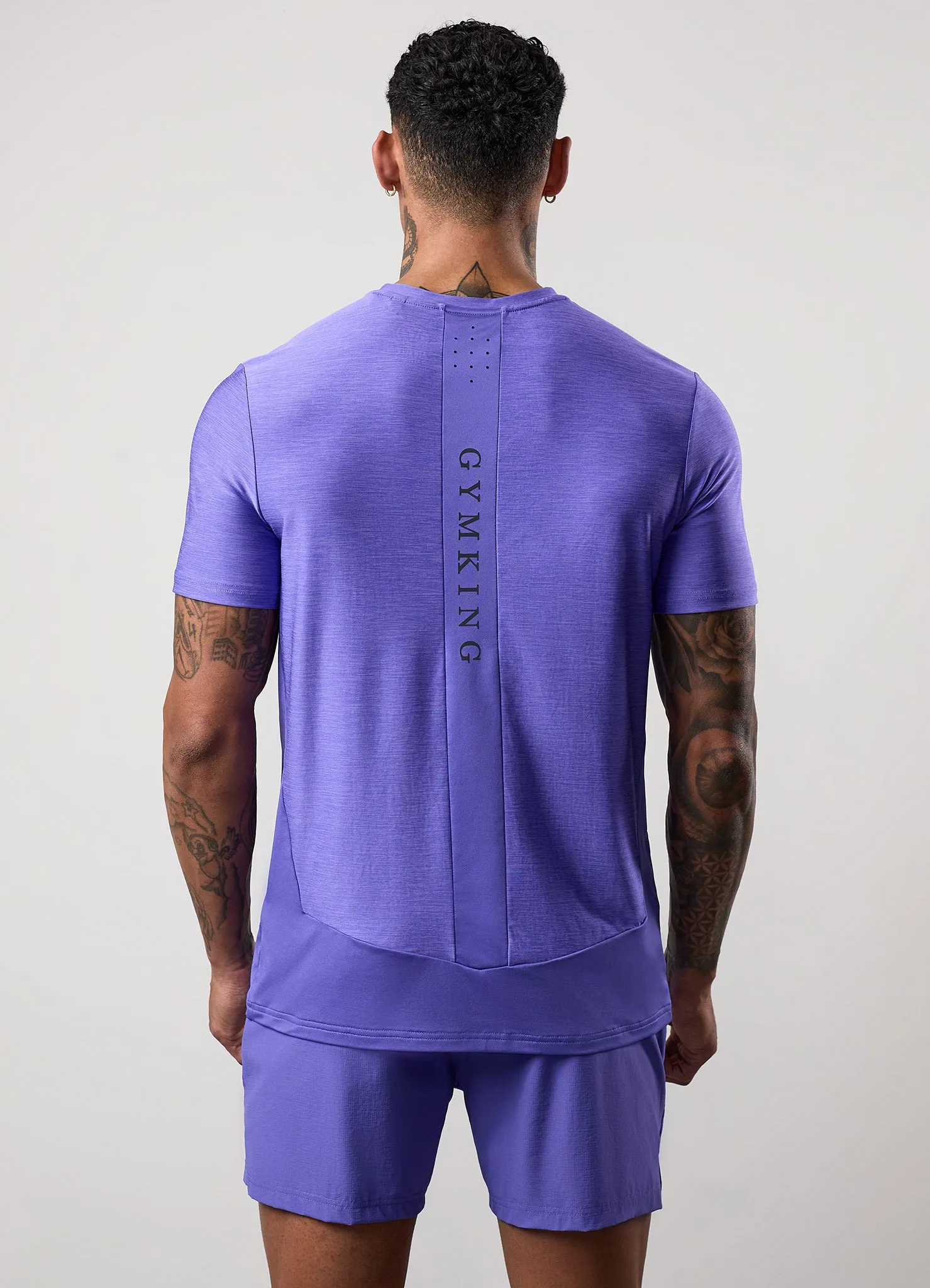 Gym King Fusion Hybrid Tee - Grape sold by The Gym King product image thumbnail 3