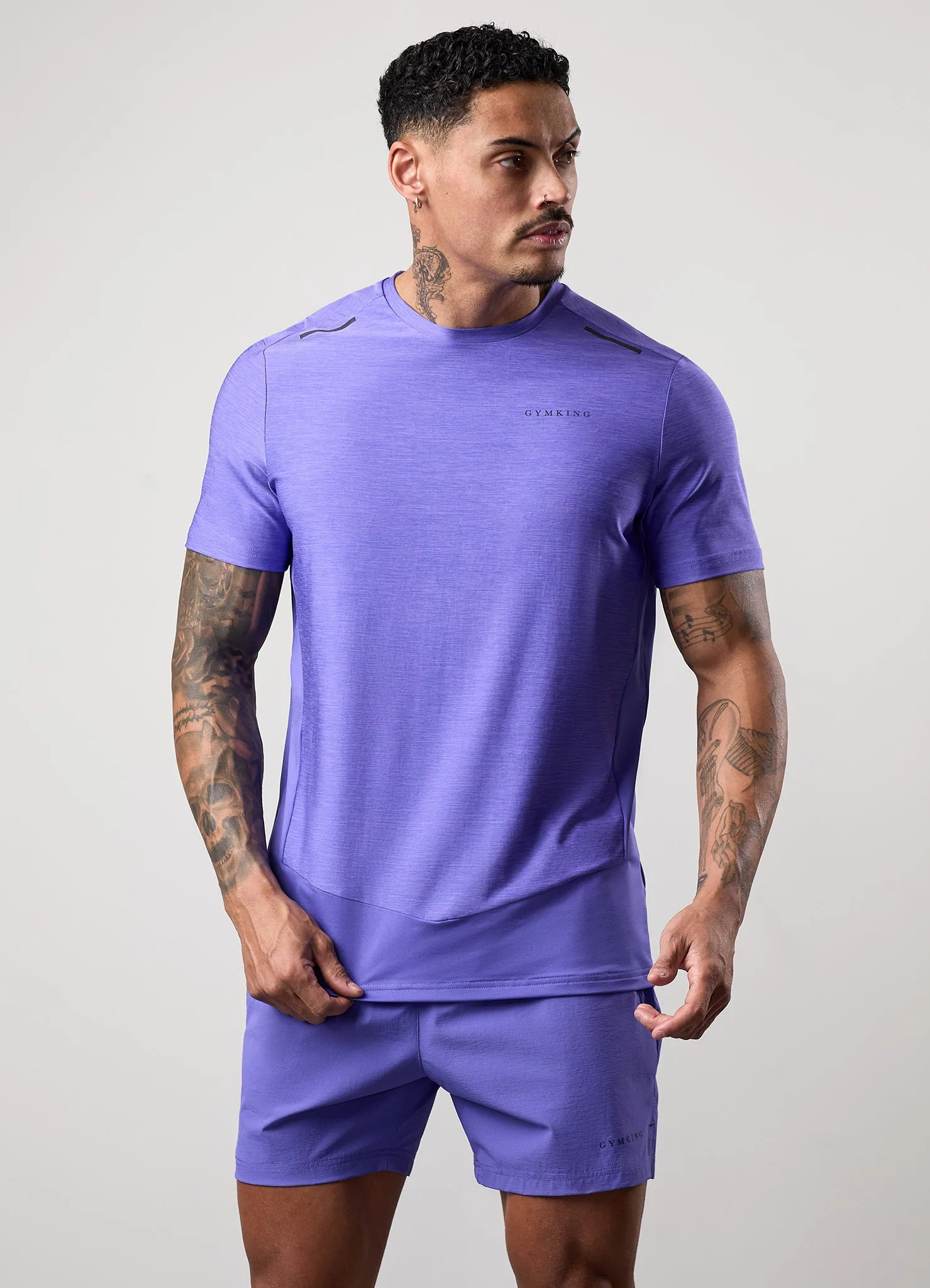Gym King Fusion Hybrid Tee - Grape sold by The Gym King
