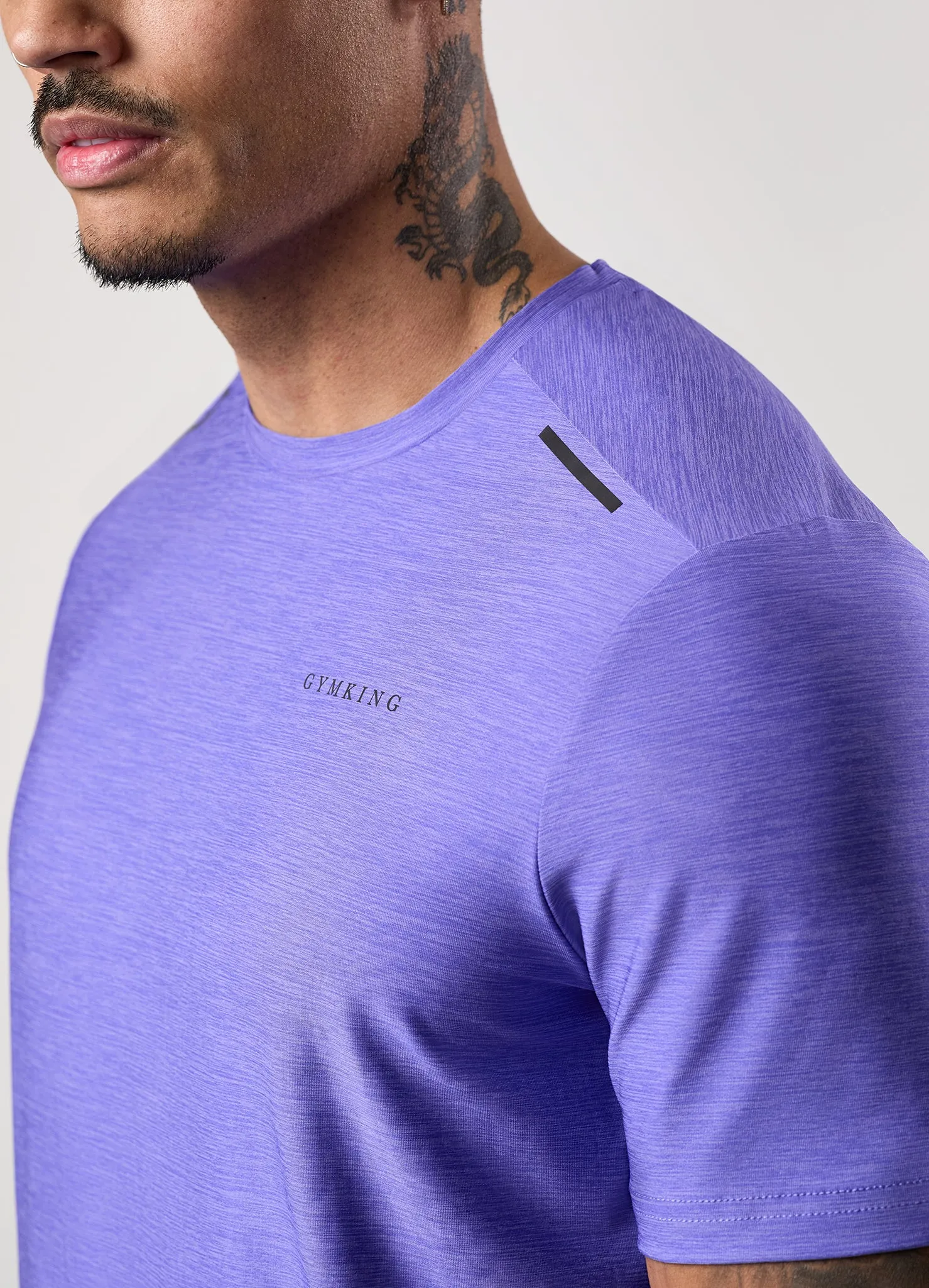 Gym King Fusion Hybrid Tee - Grape sold by The Gym King product image thumbnail 5