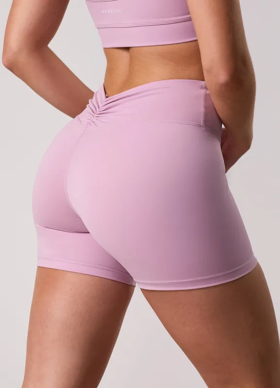 Gym King 365 Scrunch Short - Dusky Mauve sold by The Gym King