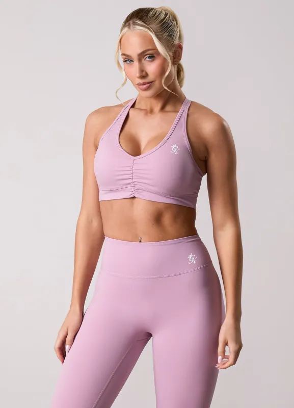 Gym King 365 Scrunch Bra - Dusky Mauve sold by The Gym King