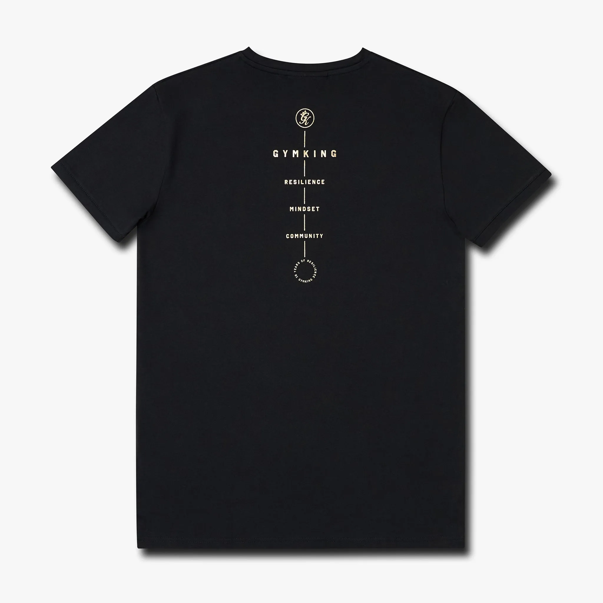 Gym King 10 Year Anniversary Tee - Black/Gold sold by The Gym King product image thumbnail 2