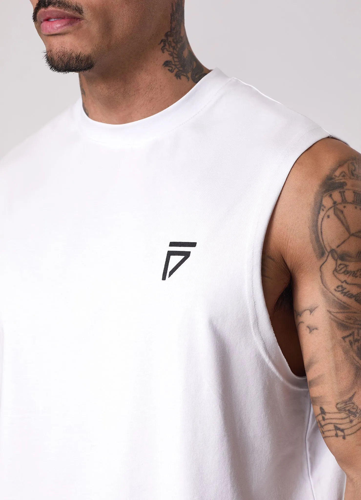 Gym King Fight Division Tank - White sold by The Gym King product image thumbnail 4