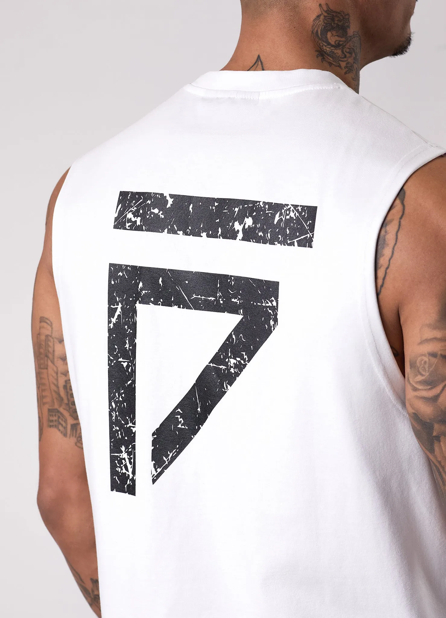 Gym King Fight Division Tank - White sold by The Gym King product image thumbnail 5