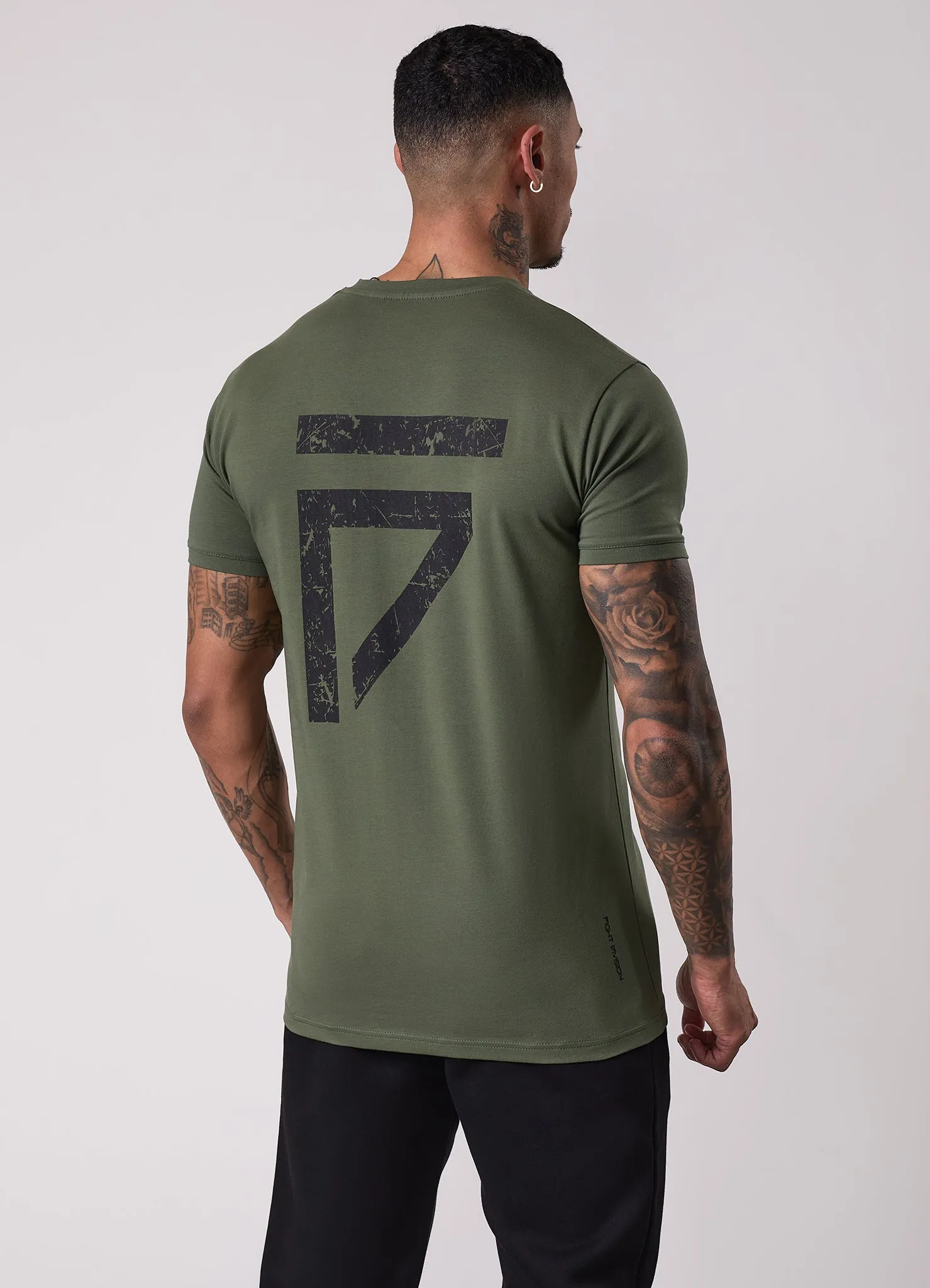 Gym King Fight Division Tee - Deep Olive sold by The Gym King