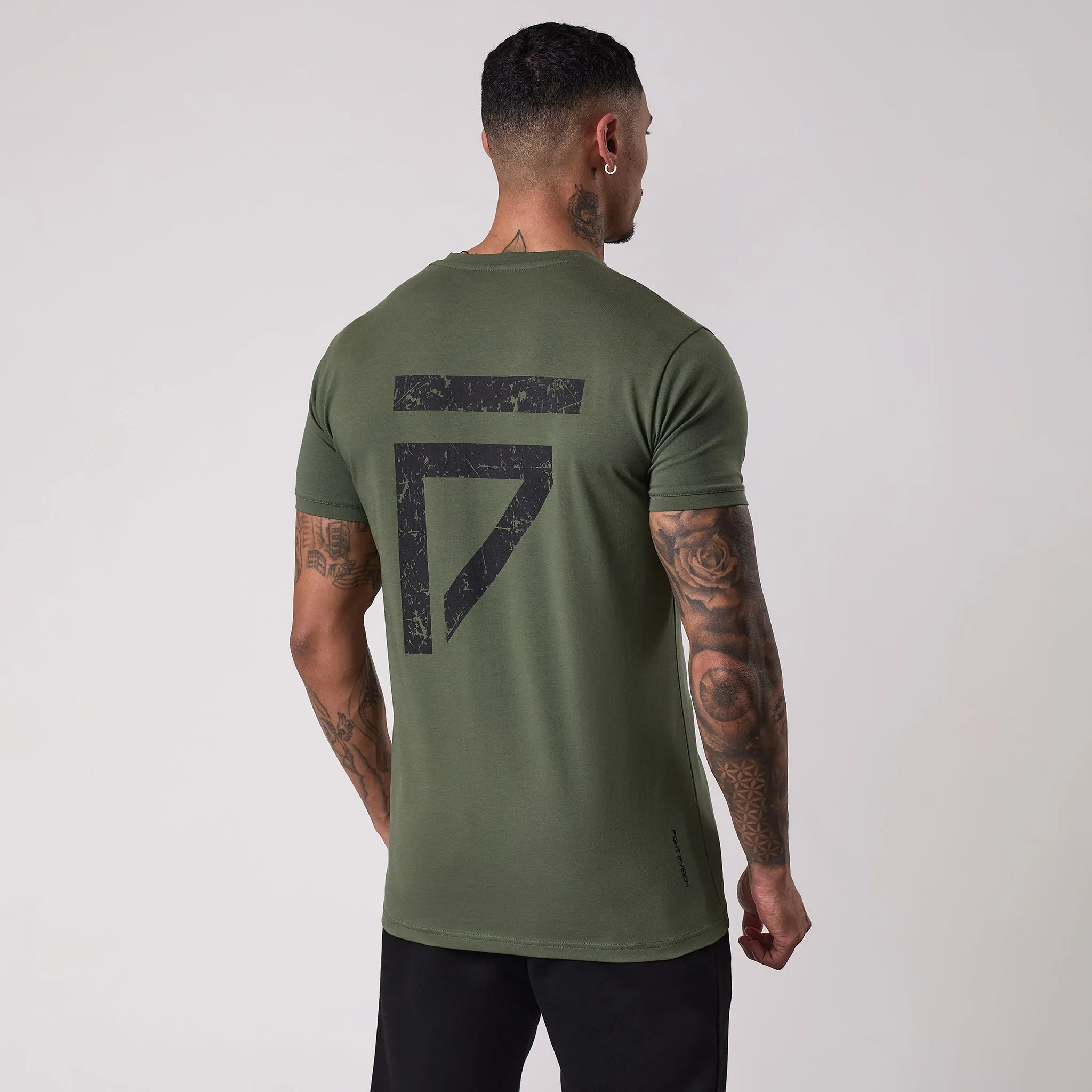 Gym King Fight Division Tee - Deep Olive sold by The Gym King product image thumbnail 2