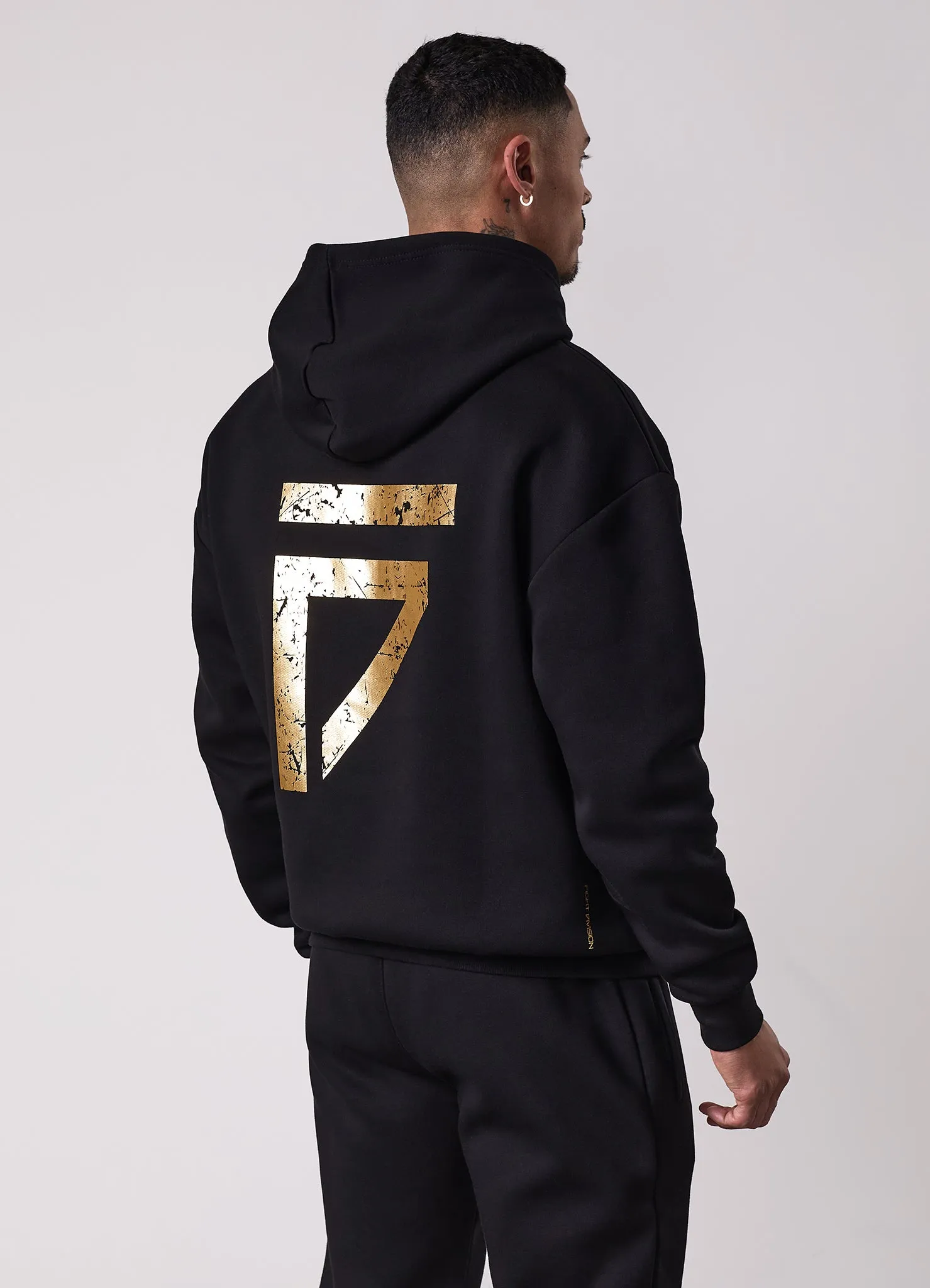 Gym King Fight Division Hood - Black sold by The Gym King