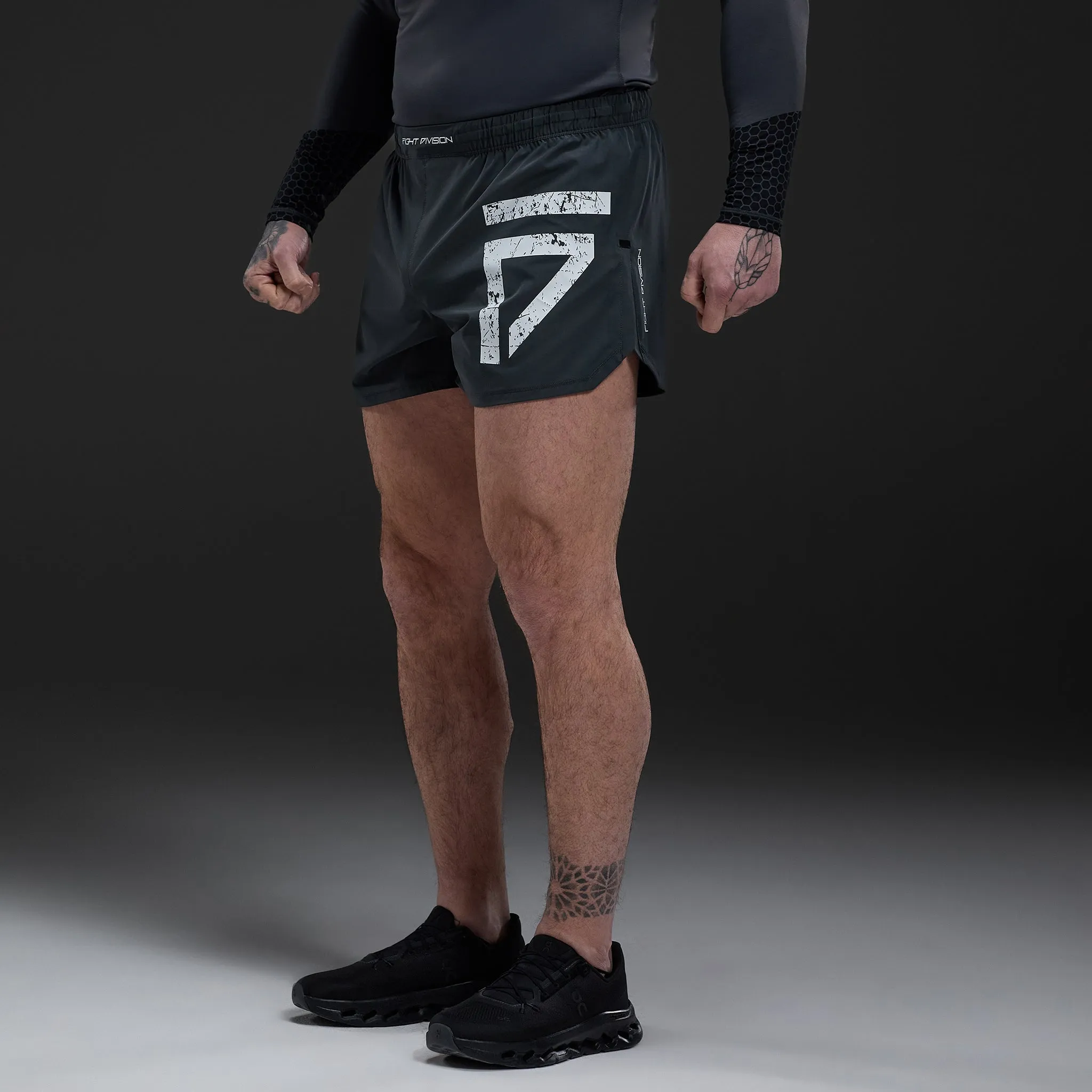 Gym King Fight Division Combat 5" Short - Graphite sold by The Gym King product image thumbnail 2