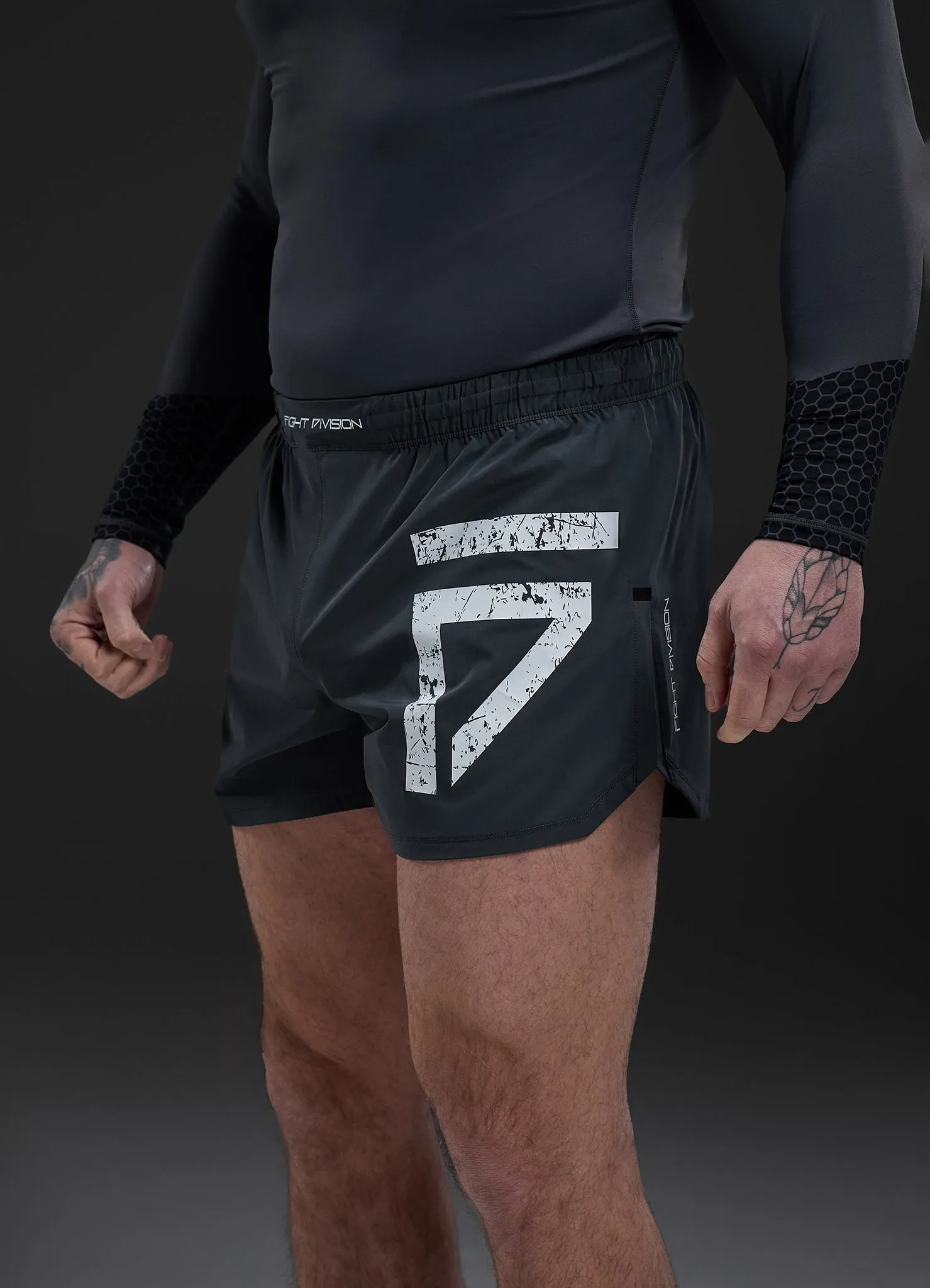 Gym King Fight Division Combat 5" Short - Graphite sold by The Gym King product image thumbnail 5