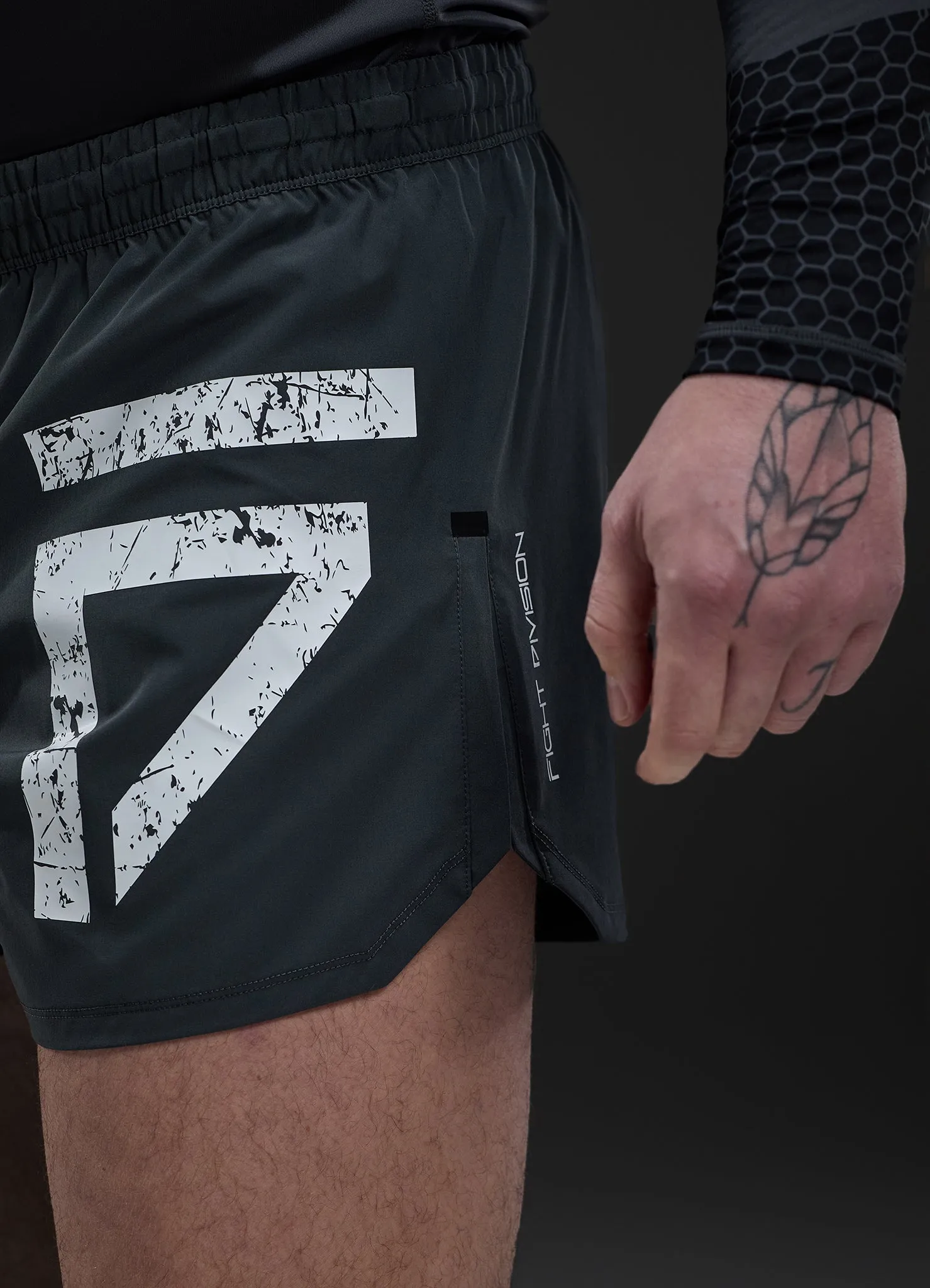 Gym King Fight Division Combat 5" Short - Graphite sold by The Gym King product image thumbnail 4