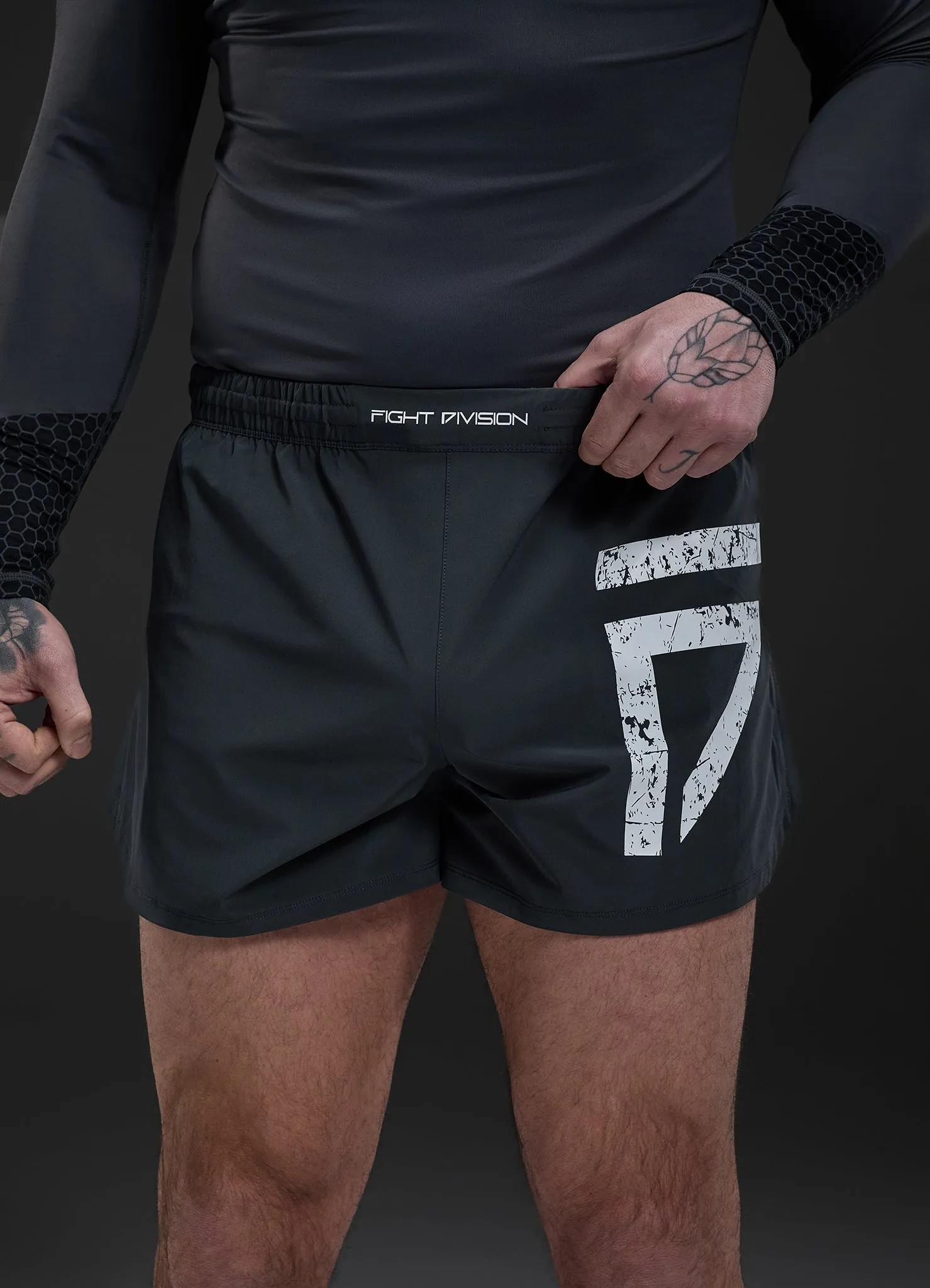 Gym King Fight Division Combat 5" Short - Graphite sold by The Gym King product image thumbnail 3