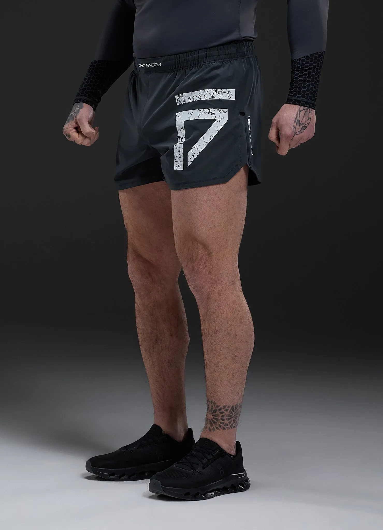 Gym King Fight Division Combat 5" Short - Graphite sold by The Gym King
