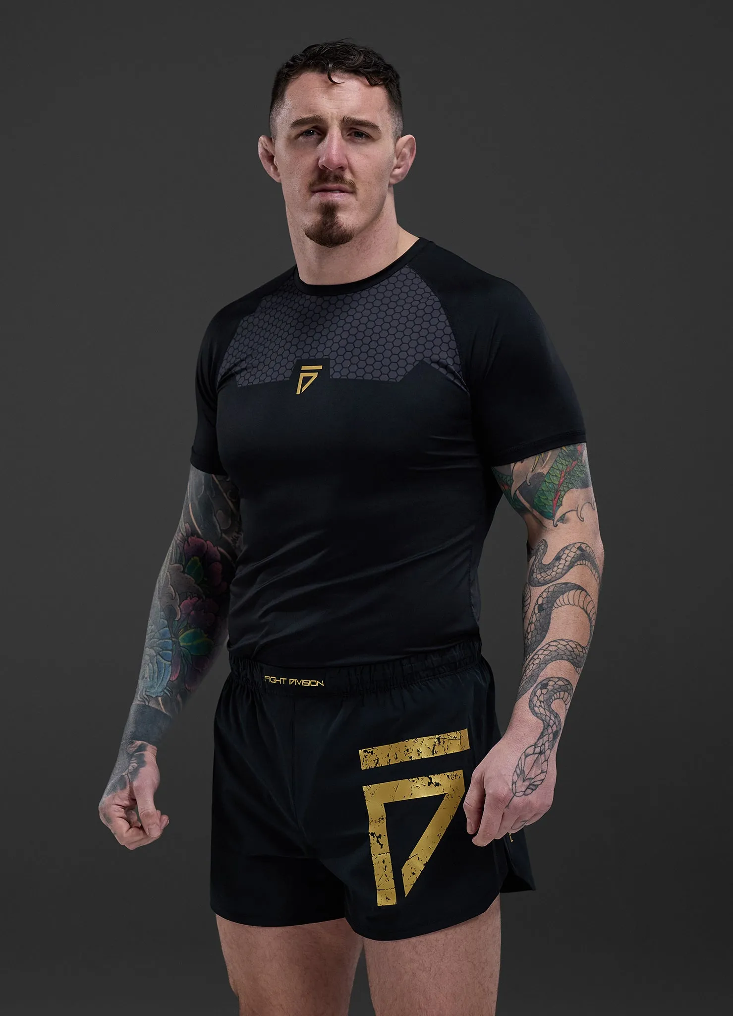 Gym King Fight Division Combat 5" Short - Black sold by The Gym King product image thumbnail 5