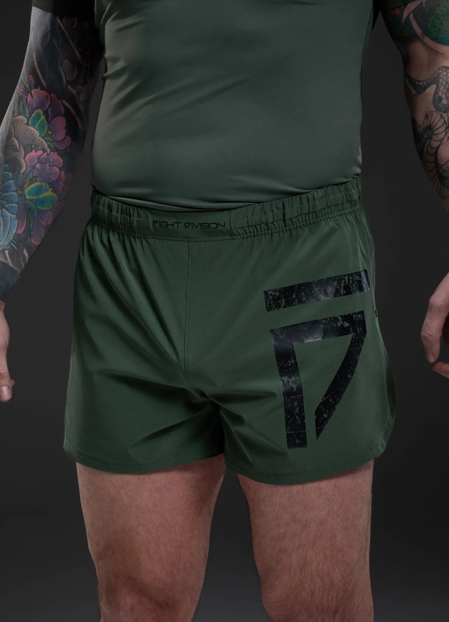 Gym King Fight Division Combat 5" Short - Deep Olive sold by The Gym King product image thumbnail 3