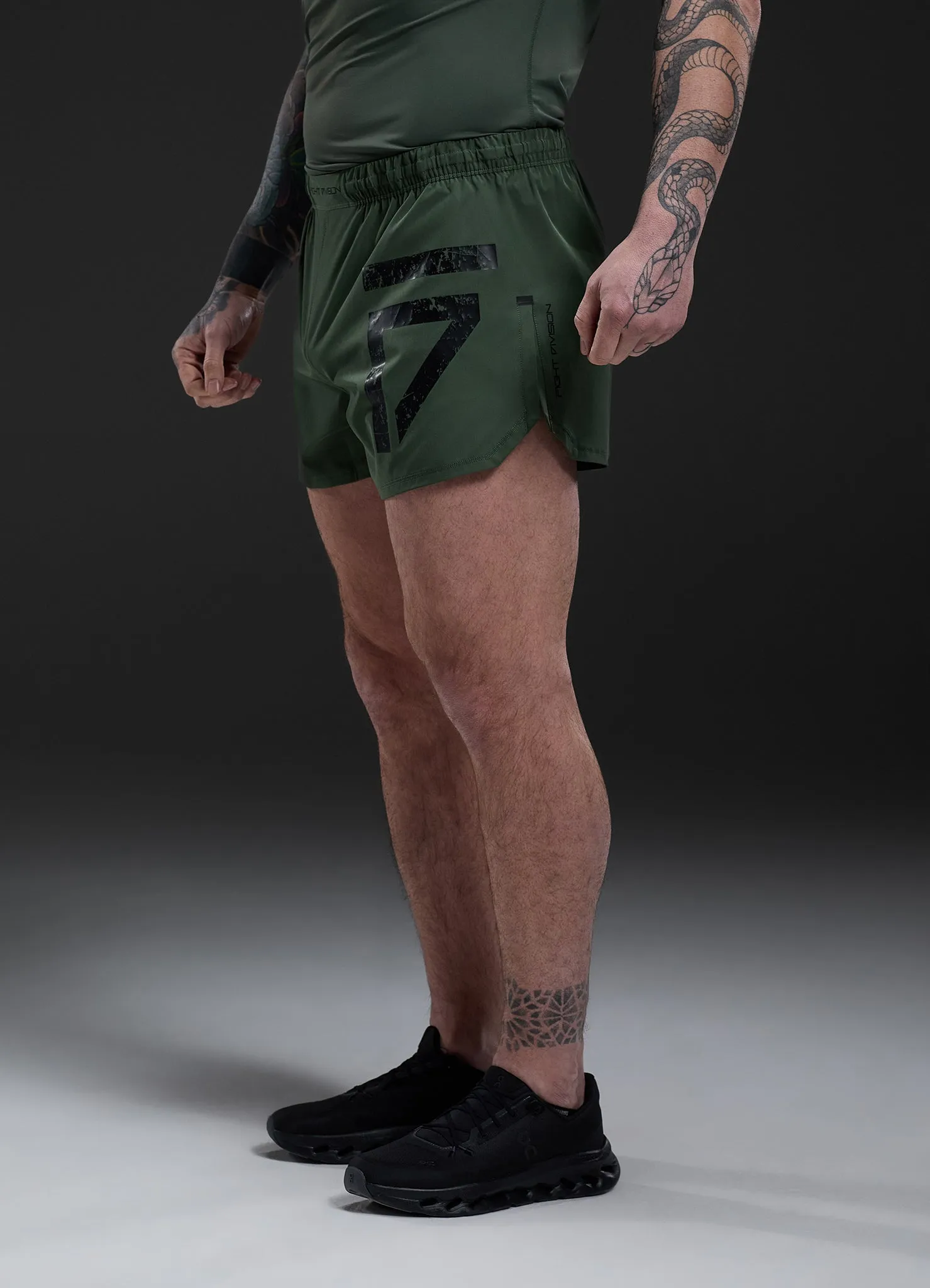 Gym King Fight Division Combat 5" Short - Deep Olive sold by The Gym King