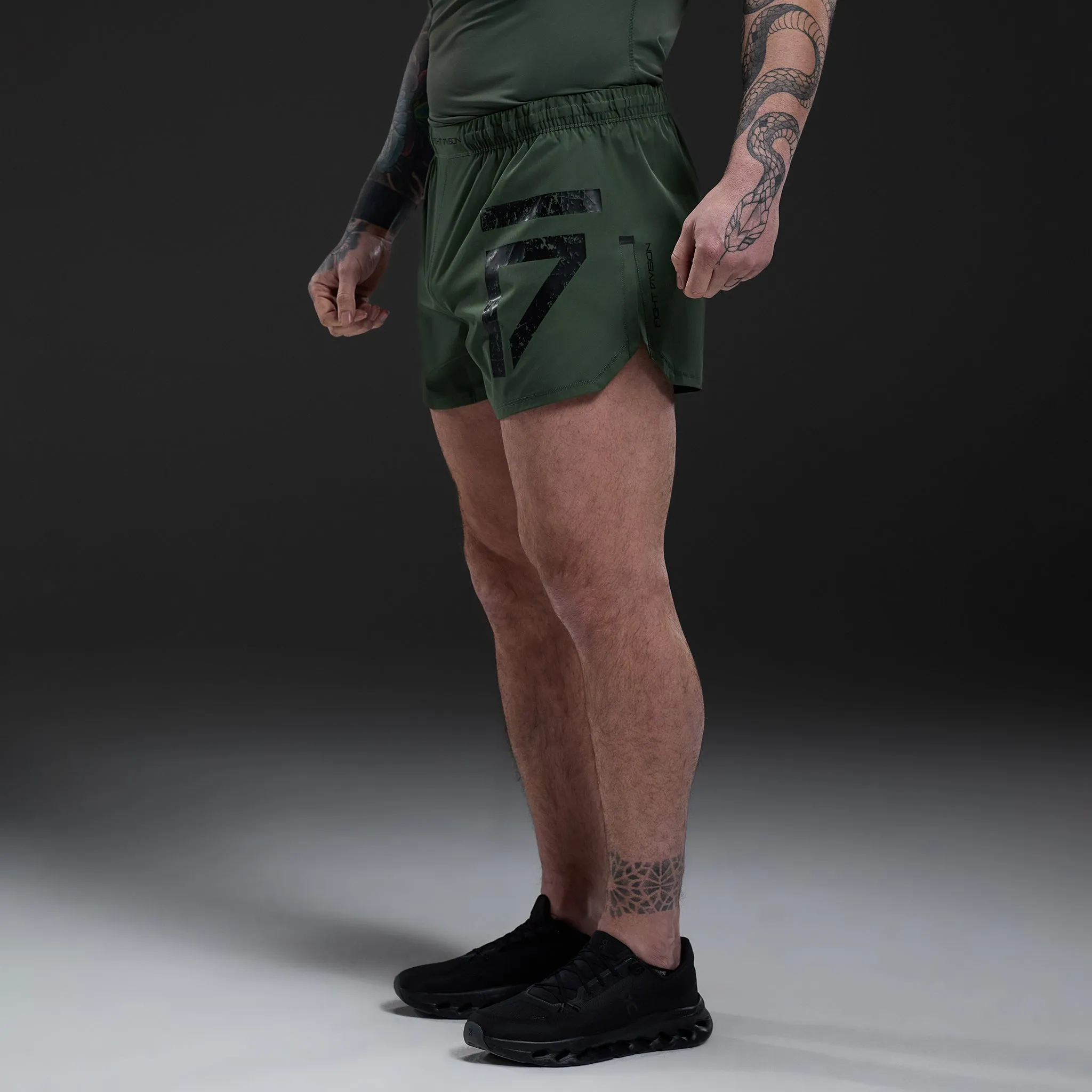 Gym King Fight Division Combat 5" Short - Deep Olive sold by The Gym King product image thumbnail 2