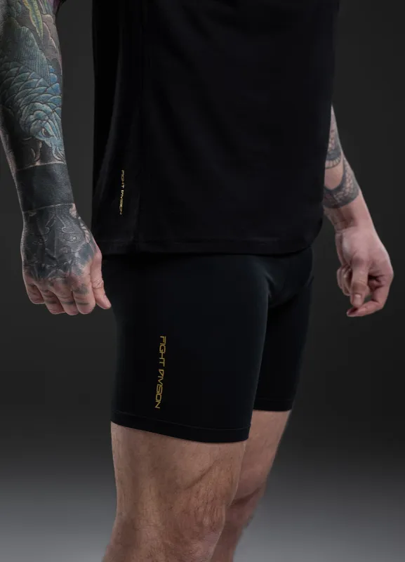 Gym King Fight Division Combat Compression Short - Black sold by The Gym King