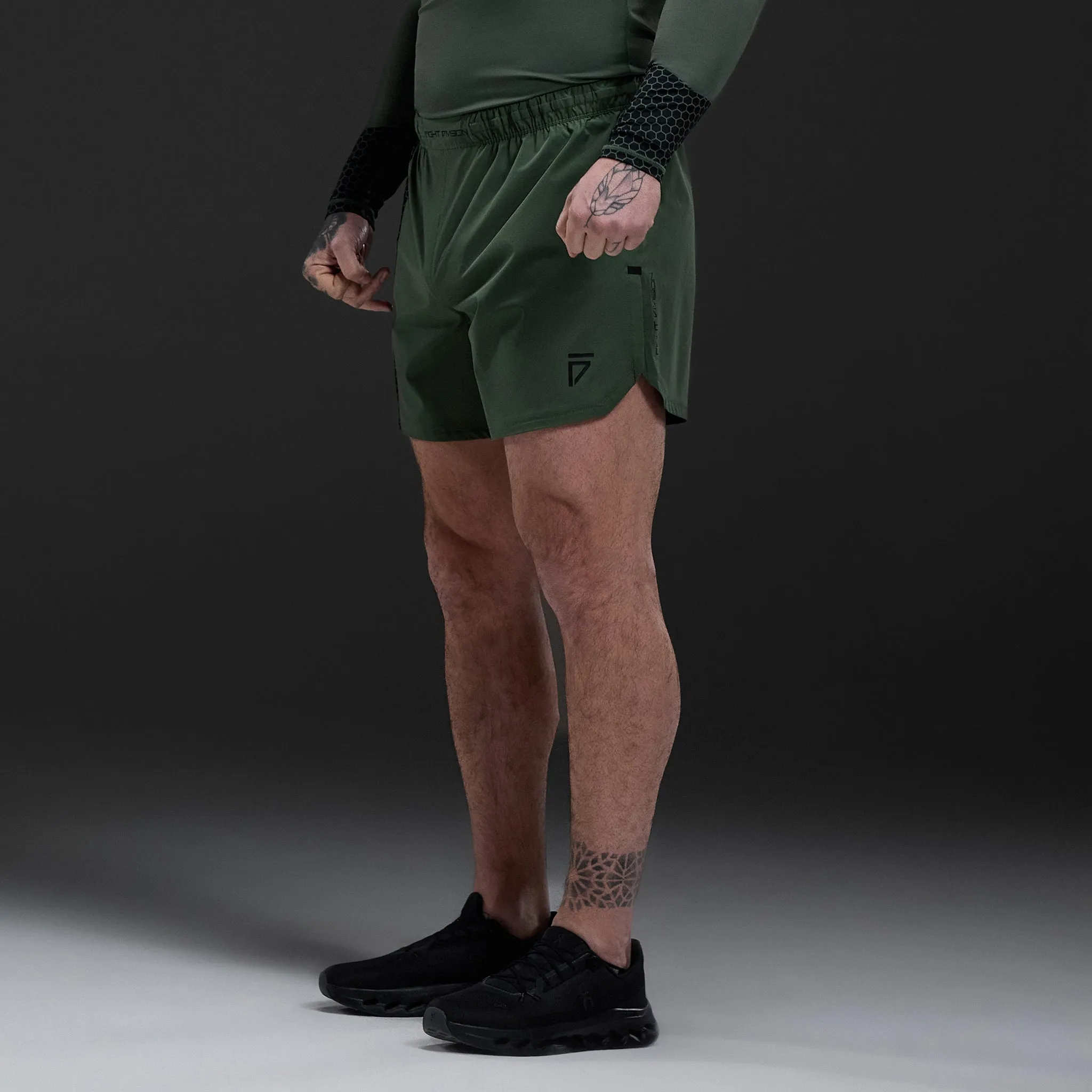 Gym King Fight Division Combat 7" Short - Deep Olive sold by The Gym King product image thumbnail 2