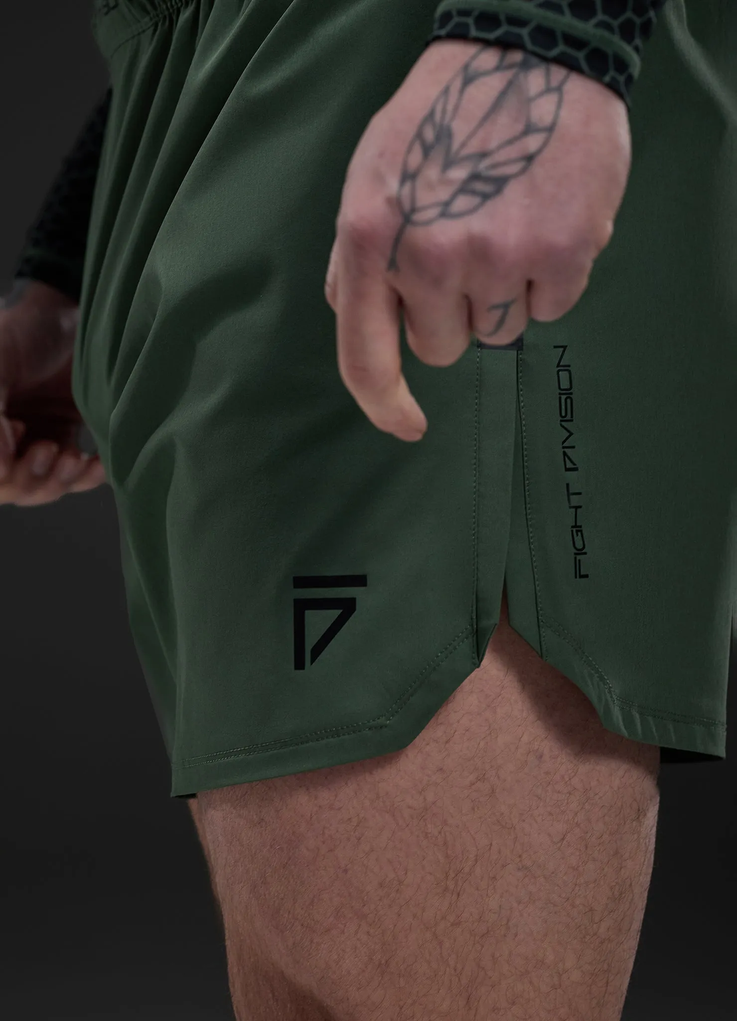 Gym King Fight Division Combat 7" Short - Deep Olive sold by The Gym King product image thumbnail 3