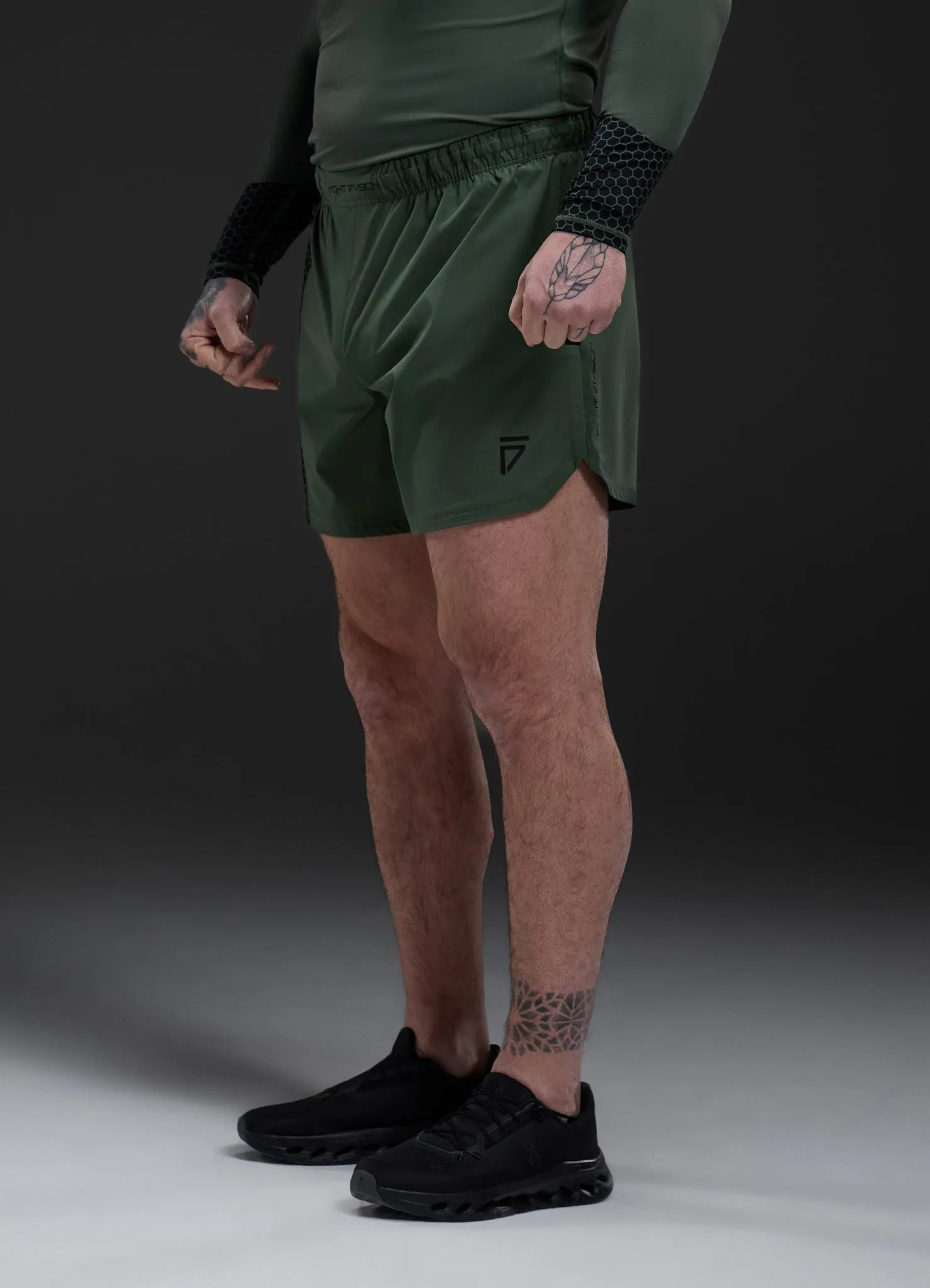 Gym King Fight Division Combat 7" Short - Deep Olive sold by The Gym King