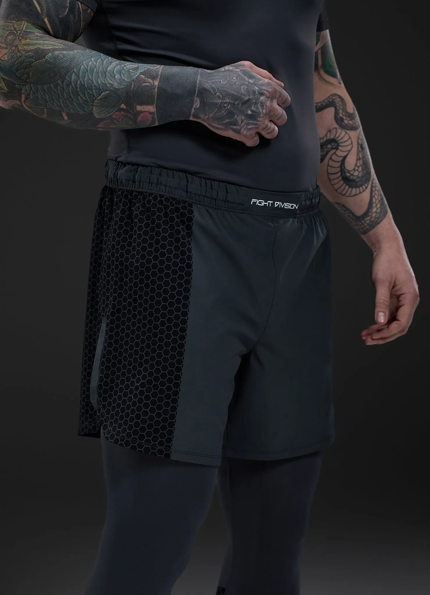 Gym King Fight Division Combat 7" Short - Graphite sold by The Gym King product image thumbnail 5