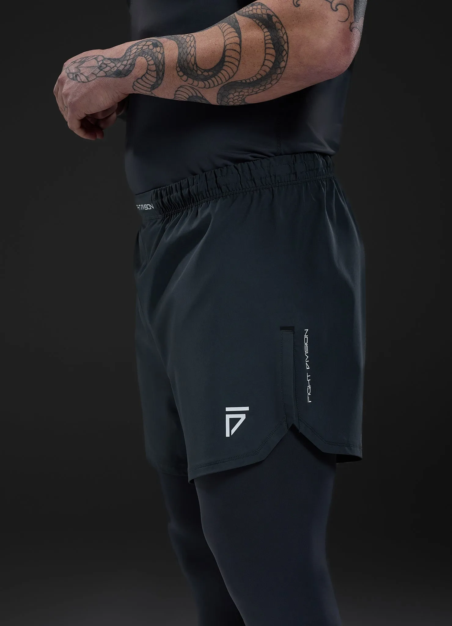 Gym King Fight Division Combat 7" Short - Graphite sold by The Gym King product image thumbnail 3