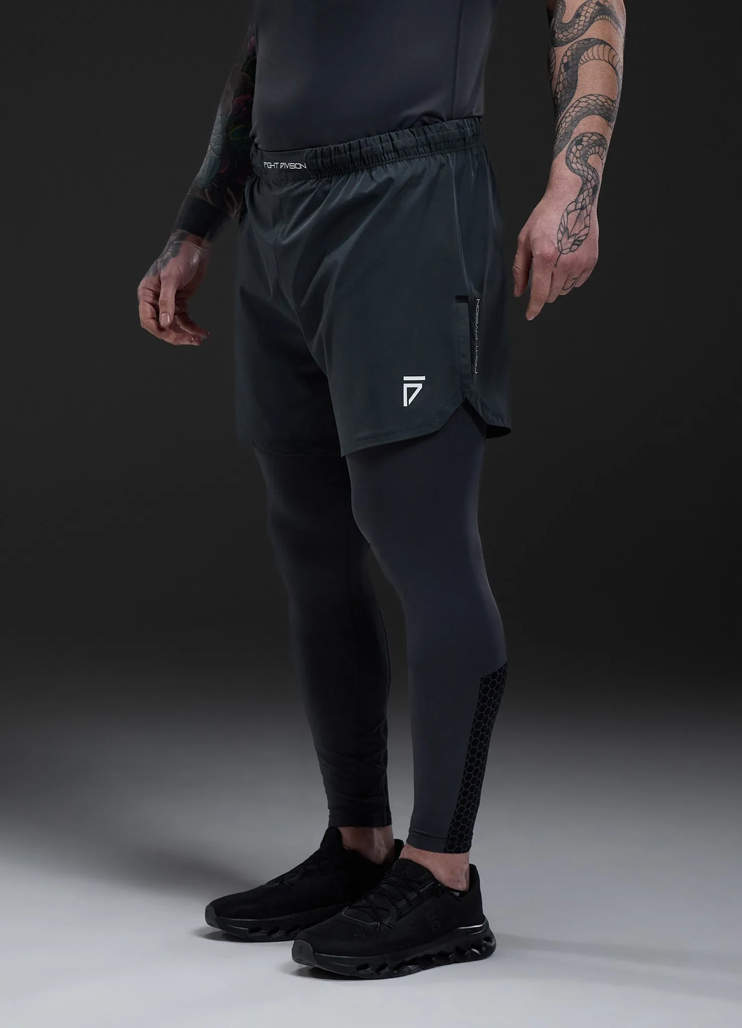 Gym King Fight Division Combat 7" Short - Graphite sold by The Gym King