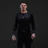 Gym King Fight Division Combat Long Sleeve Rash Guard - Black sold by The Gym King
