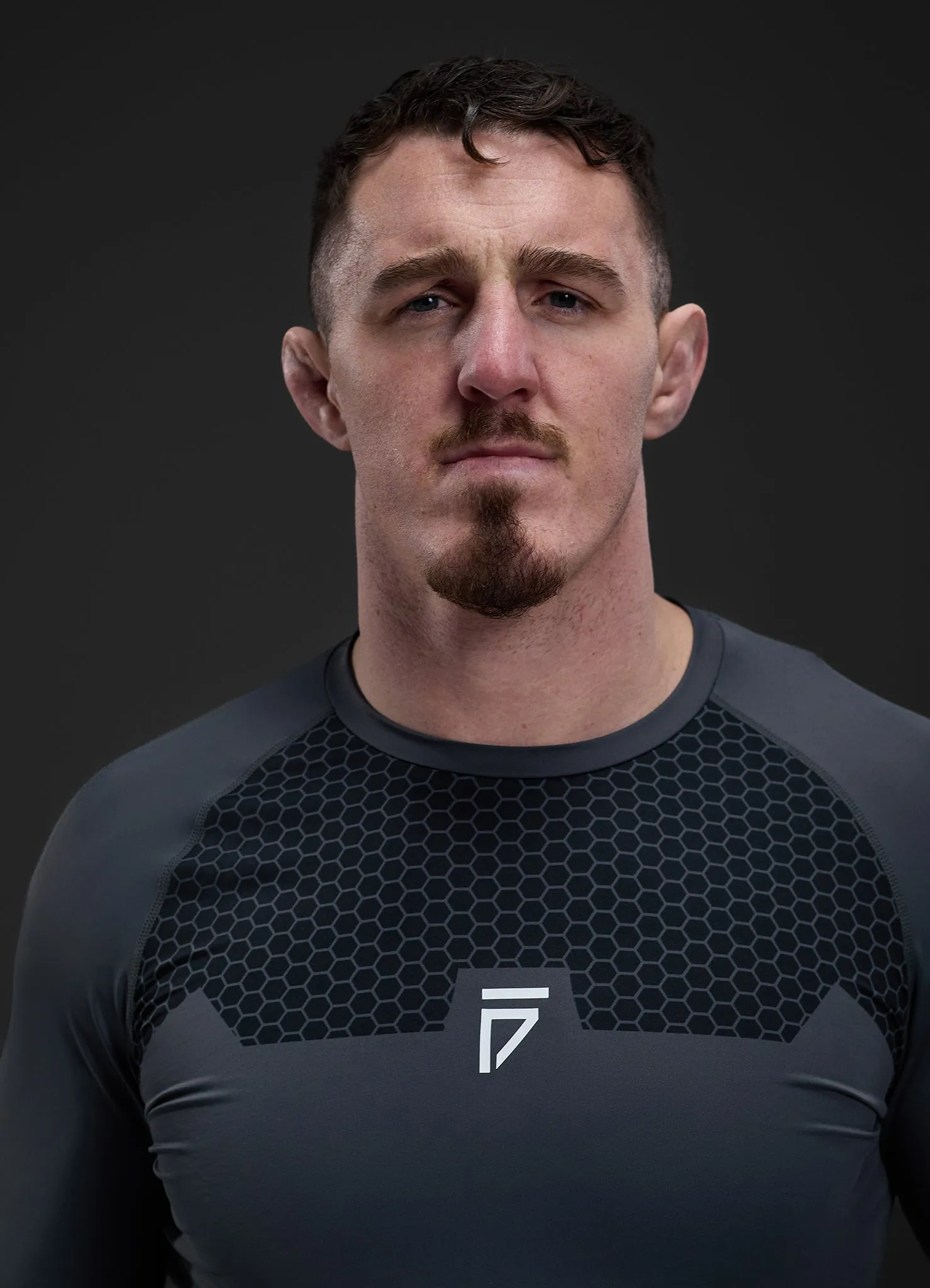 Gym King Fight Division Combat Long Sleeve Rash Guard - Graphite sold by The Gym King product image thumbnail 4