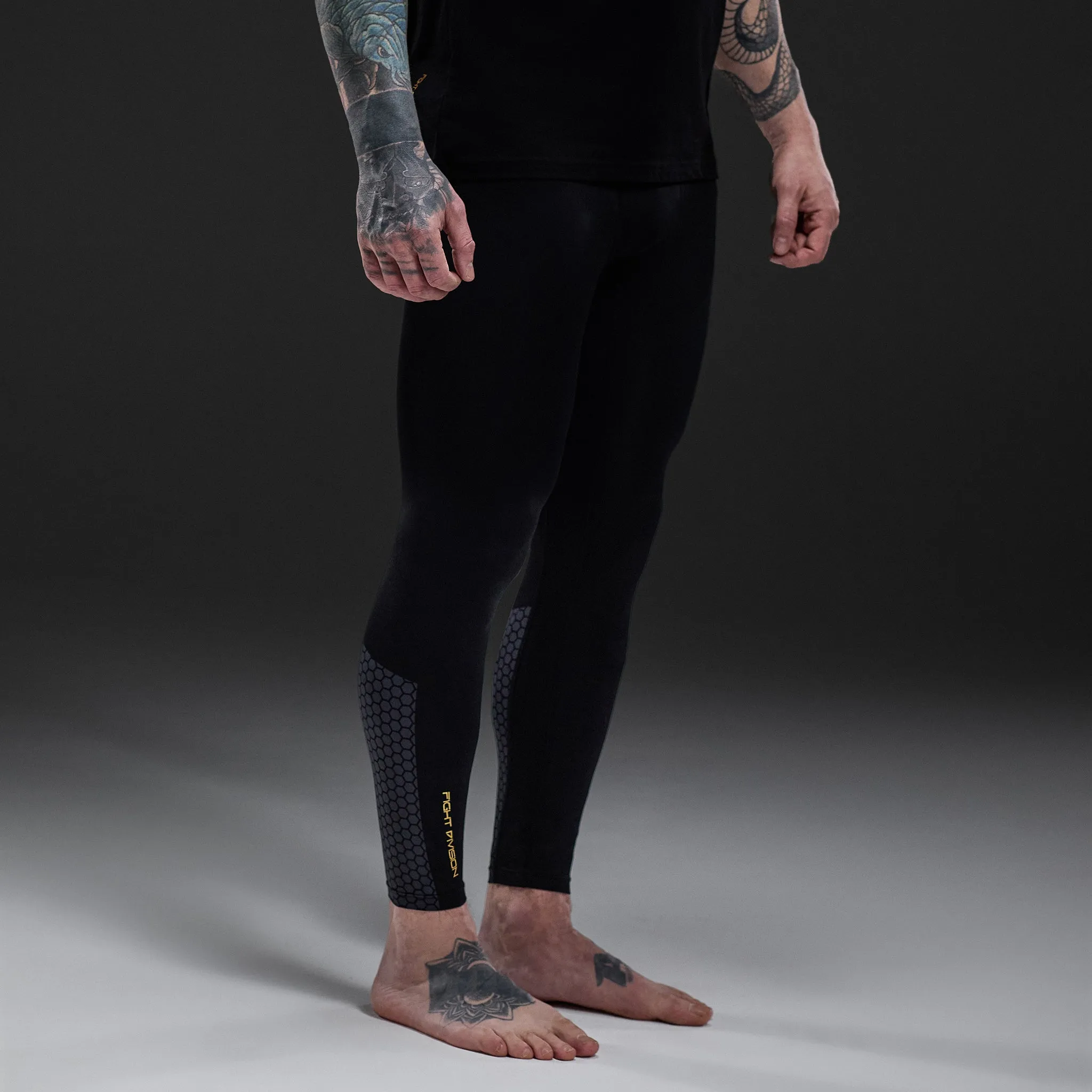 Gym King Fight Division Combat Compression Legging - Black sold by The Gym King product image thumbnail 2