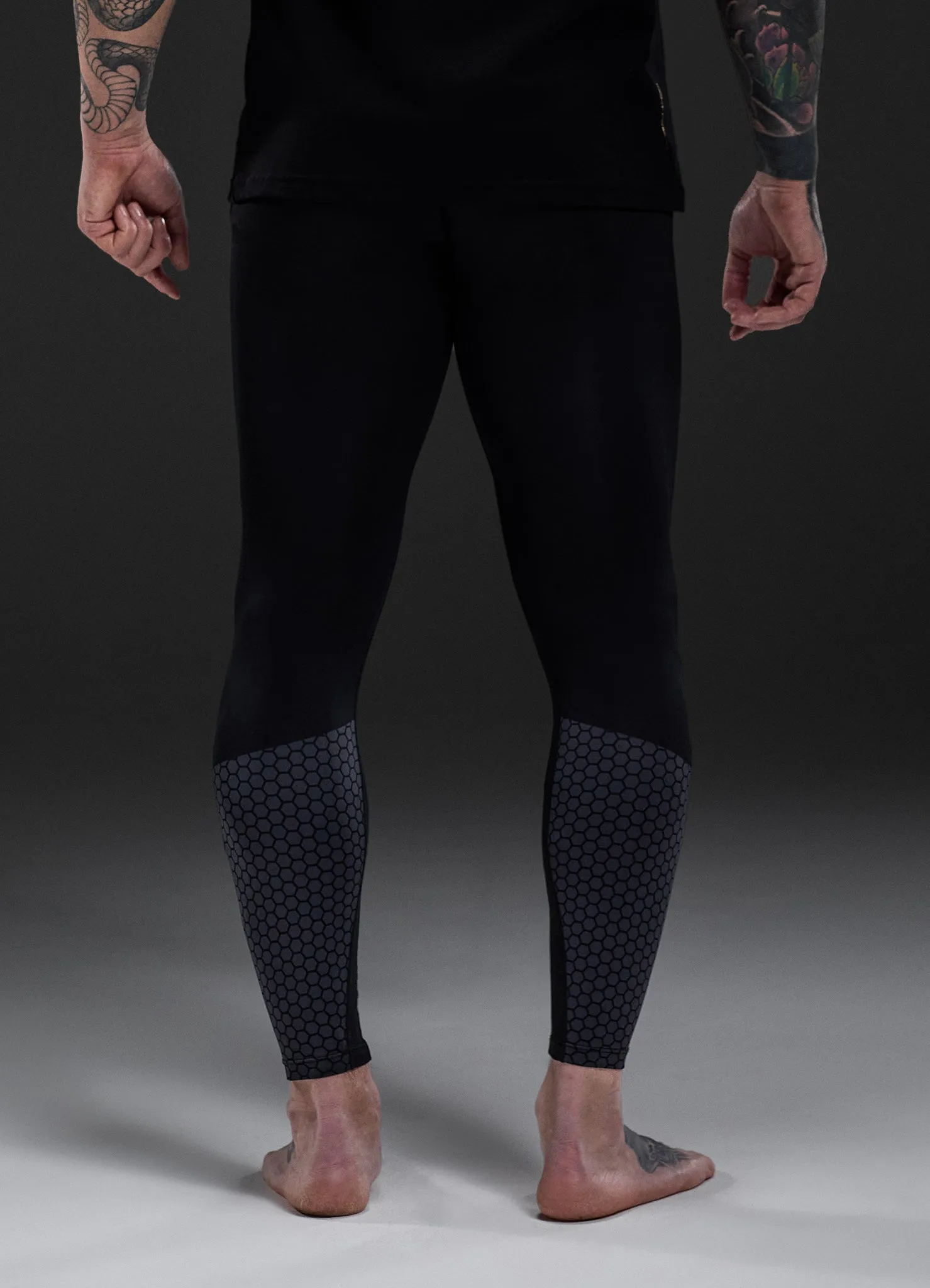 Gym King Fight Division Combat Compression Legging - Black sold by The Gym King product image thumbnail 4