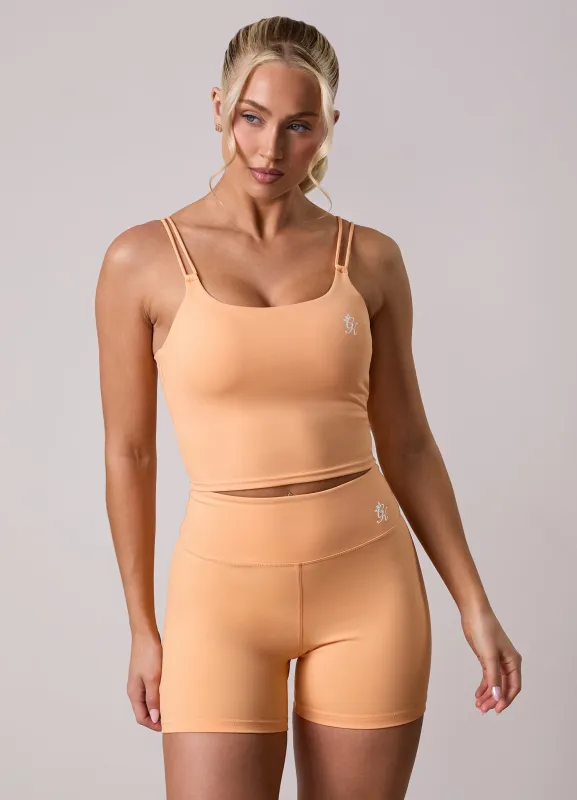 Gym King 365 Long Line Tank - Apricot sold by The Gym King