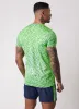 Gym King Energy Seamless Space Dye Tee - Lime/Navy Grindle sold by The Gym King