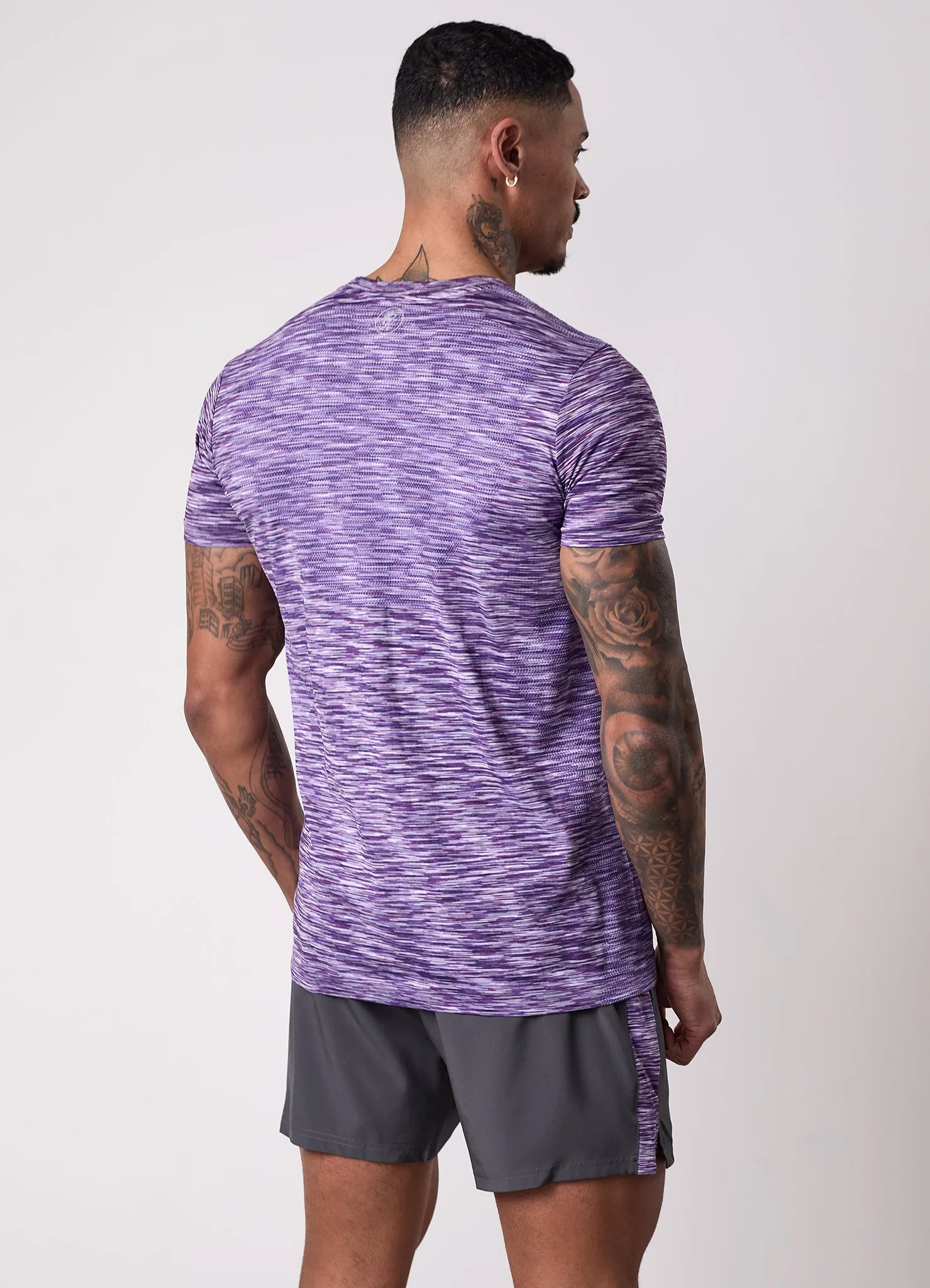 Gym King Energy Seamless Space Dye Tee - Purple Haze Multi sold by The Gym King product image thumbnail 3
