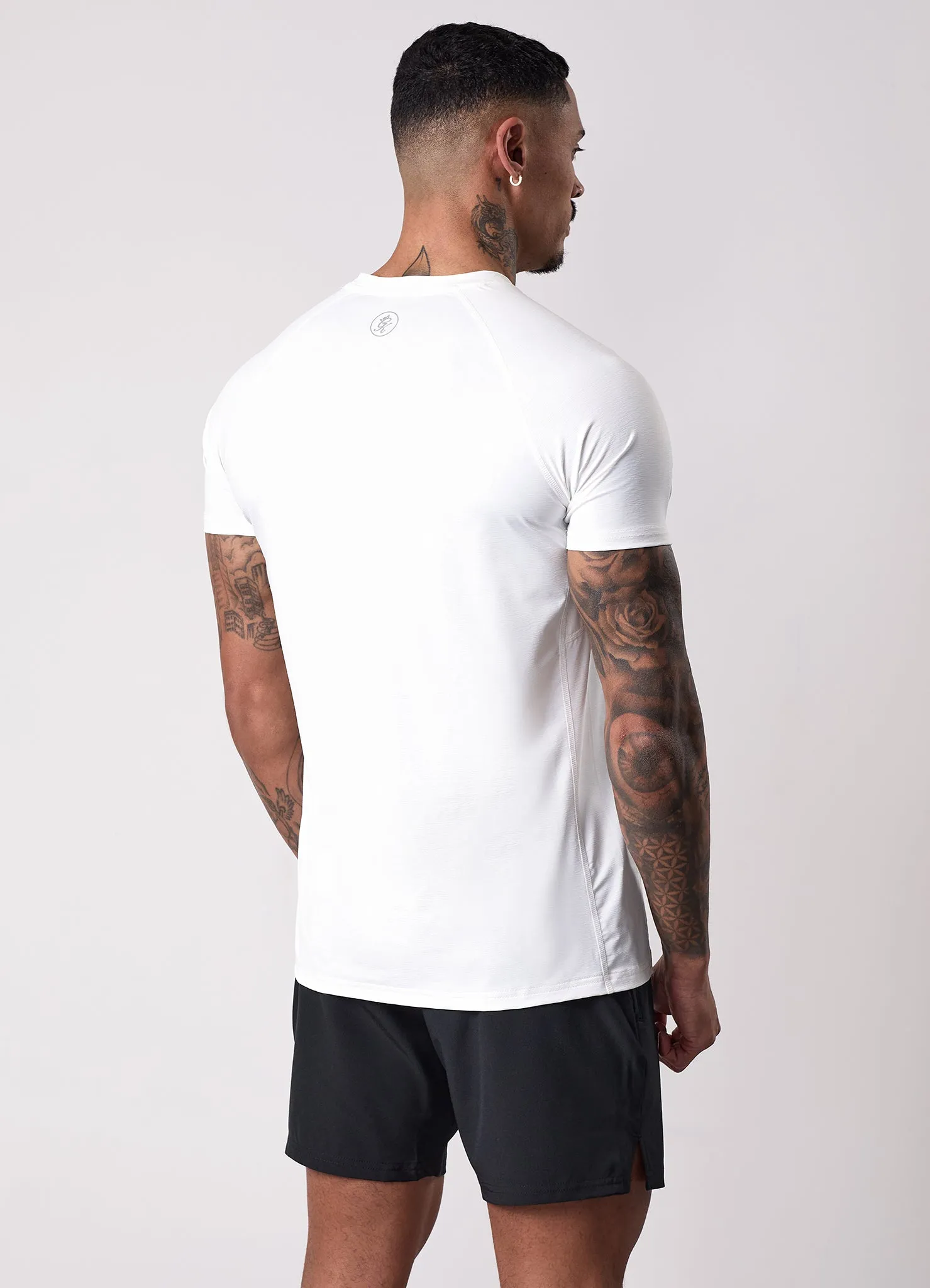Gym king Energy Texture Tee - White sold by The Gym King product image thumbnail 3