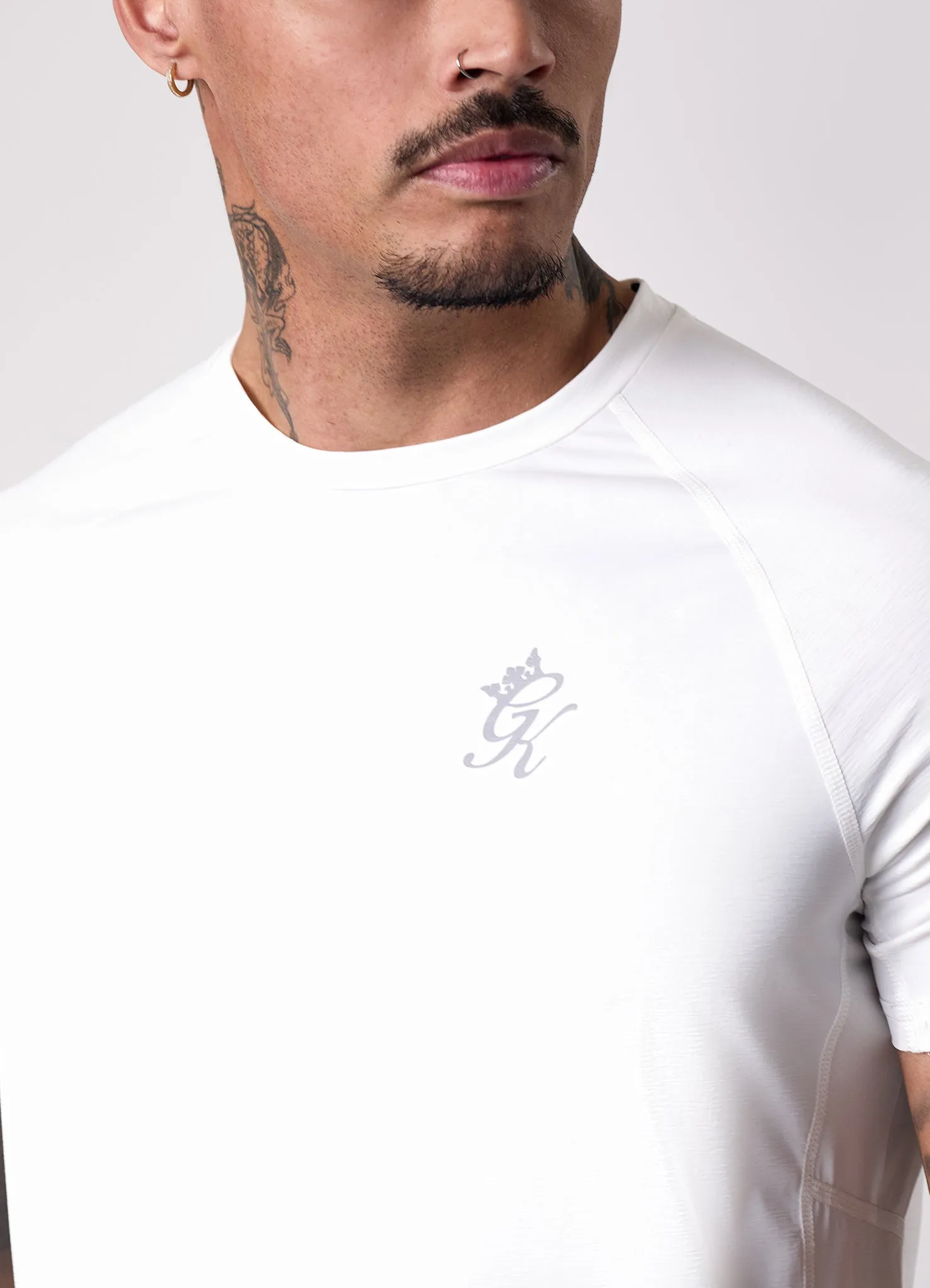 Gym king Energy Texture Tee - White sold by The Gym King product image thumbnail 5