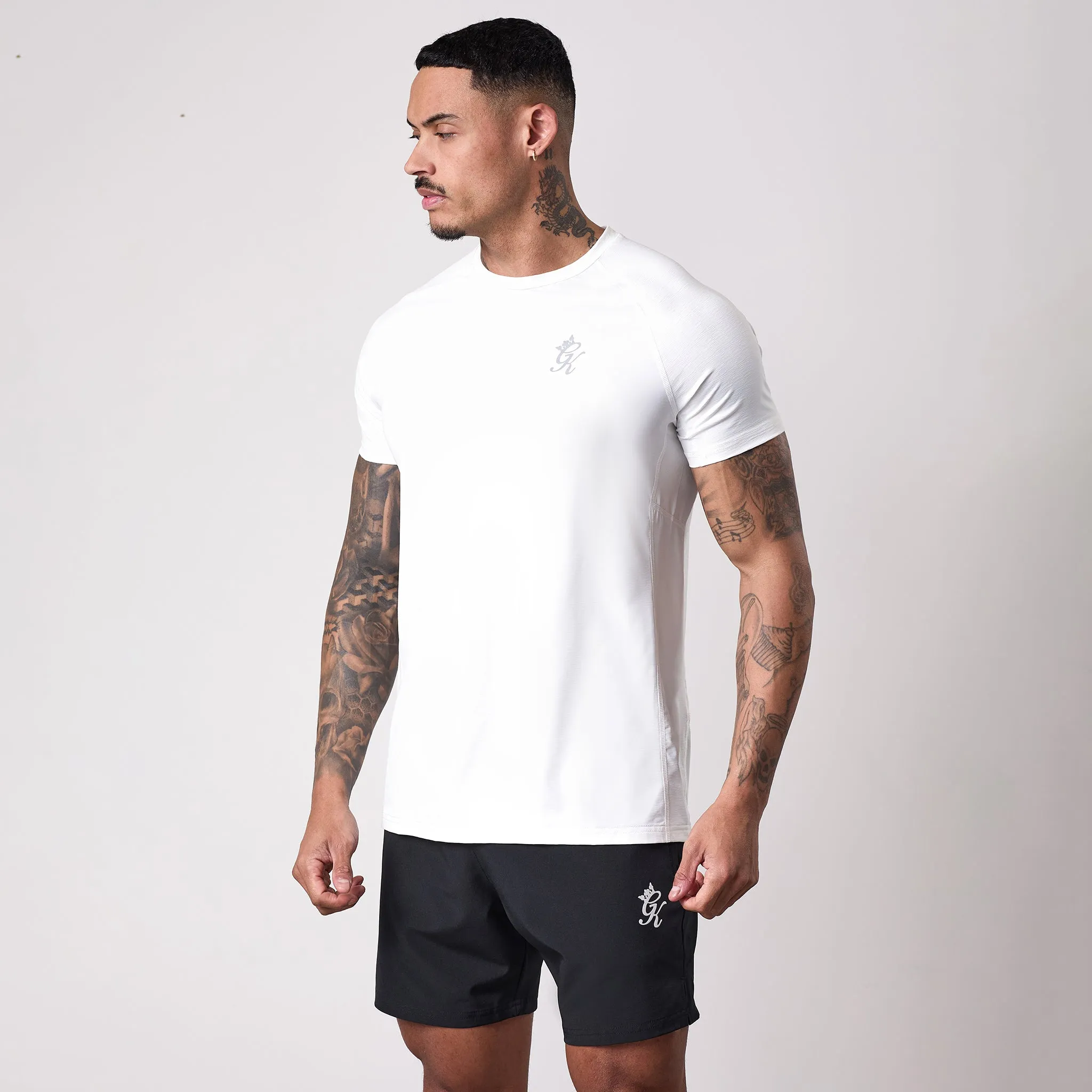 Gym king Energy Texture Tee - White sold by The Gym King product image thumbnail 2