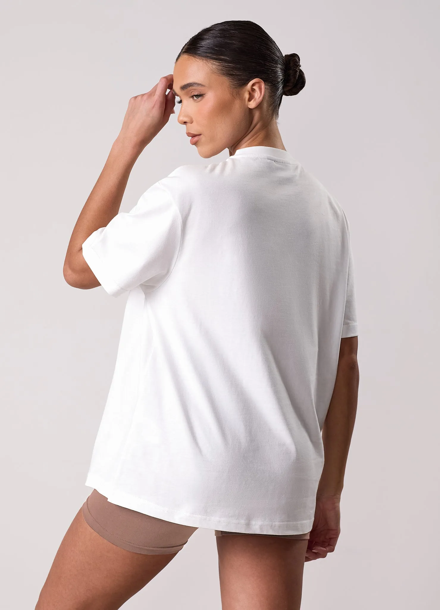 Gym King Compose Jersey Boyfriend Tee - Cream sold by The Gym King product image thumbnail 4