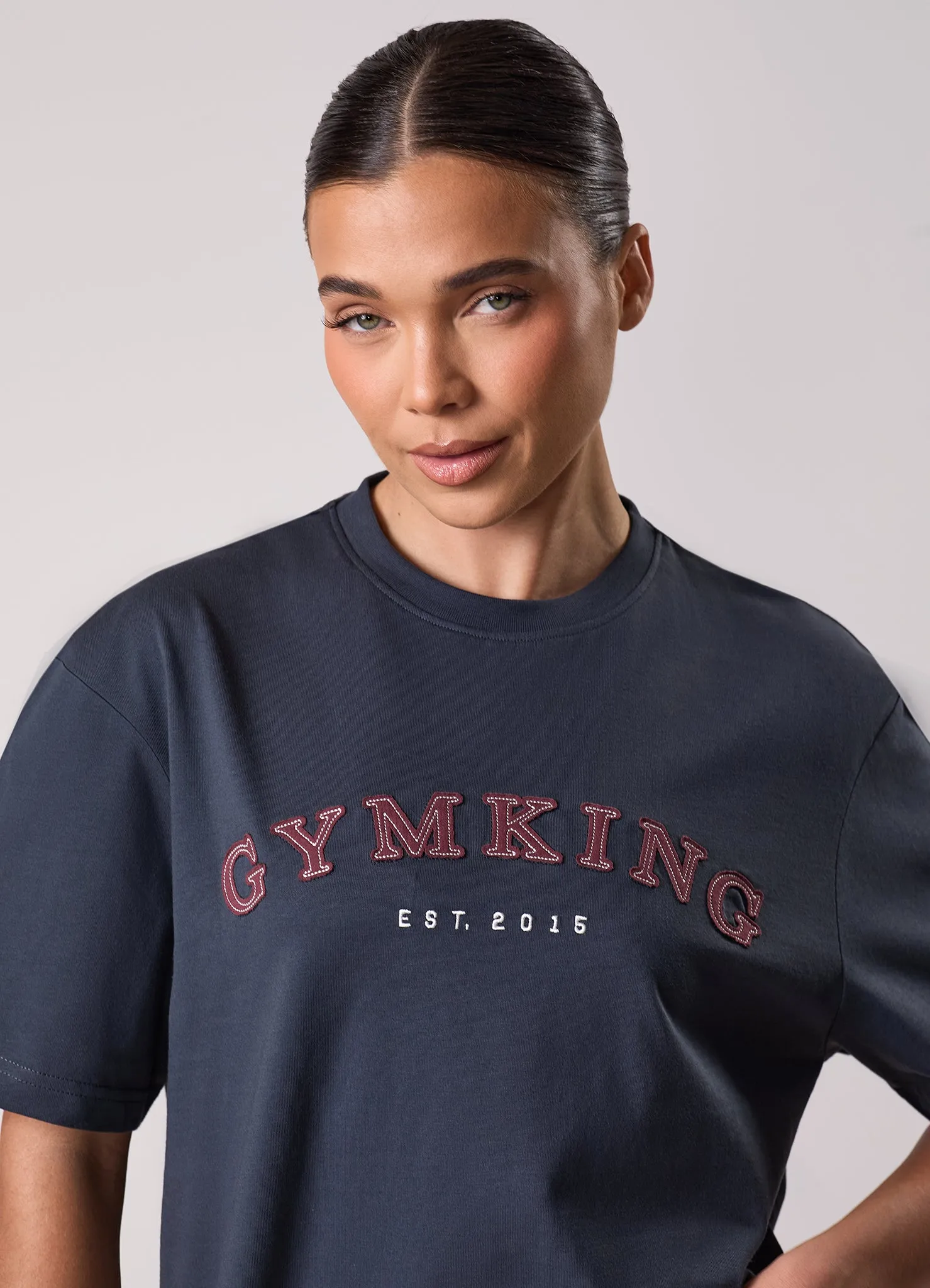 Gym King Compose Jersey Boyfriend Tee - Midnight Blue sold by The Gym King product image thumbnail 4
