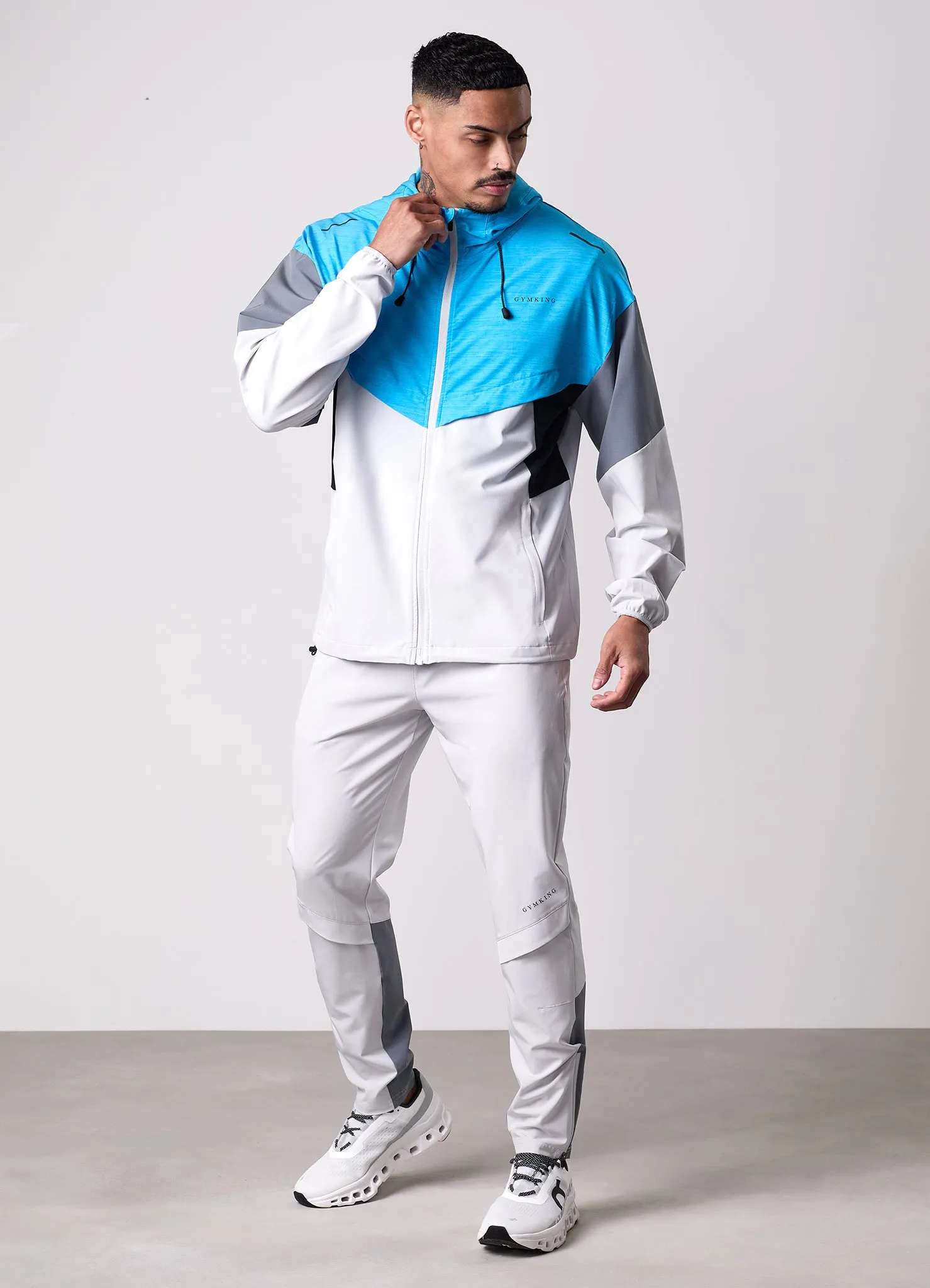 Gym King Vision Full Zip Hood Tracksuit - Portofino Blue sold by The Gym King