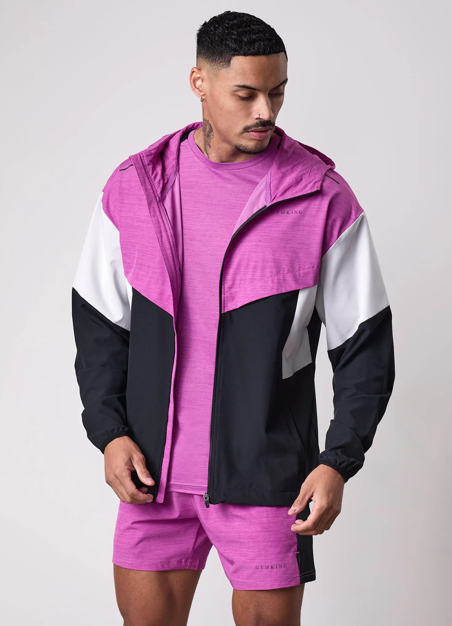 Gym king Vision Full Zip Hood - Magenta Purple sold by The Gym King