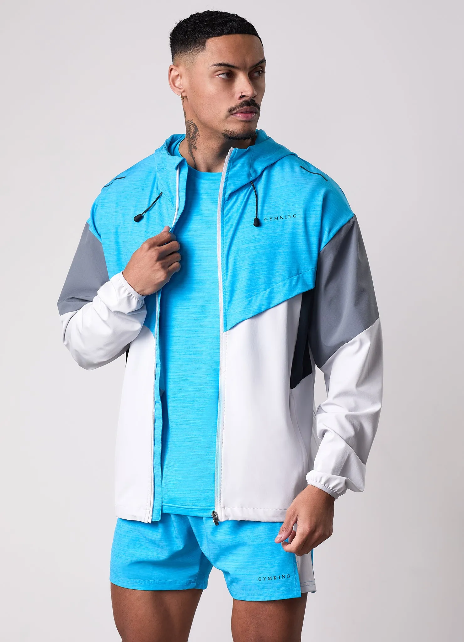 Gym King Vision Full Zip Hood - Portofino Blue sold by The Gym King
