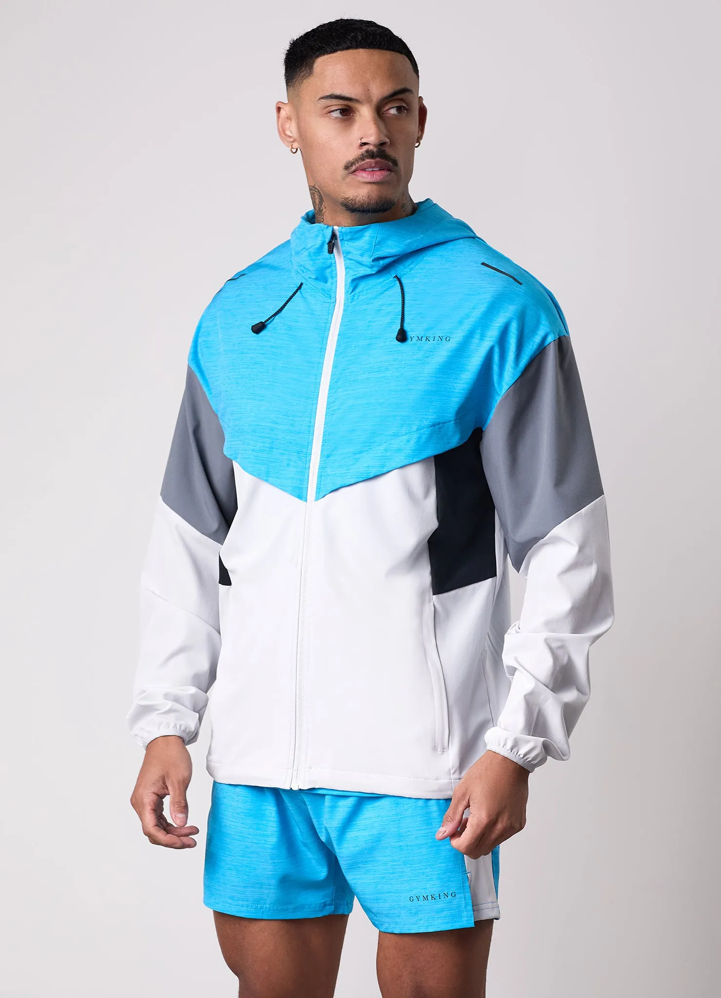 Gym King Vision Full Zip Hood - Portofino Blue sold by The Gym King product image thumbnail 4