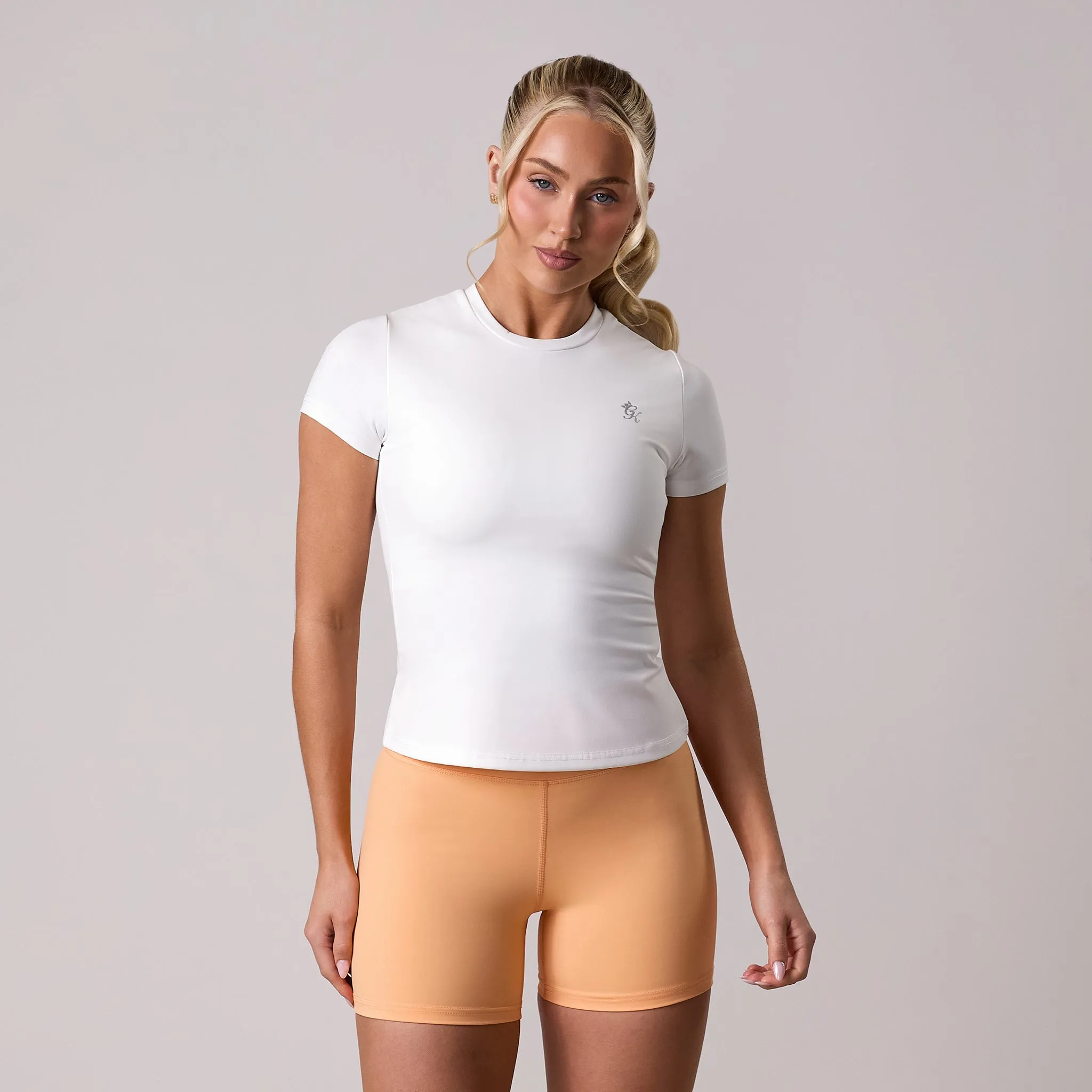 Gym King 365 Built-In Bra Tee - White sold by The Gym King product image thumbnail 2