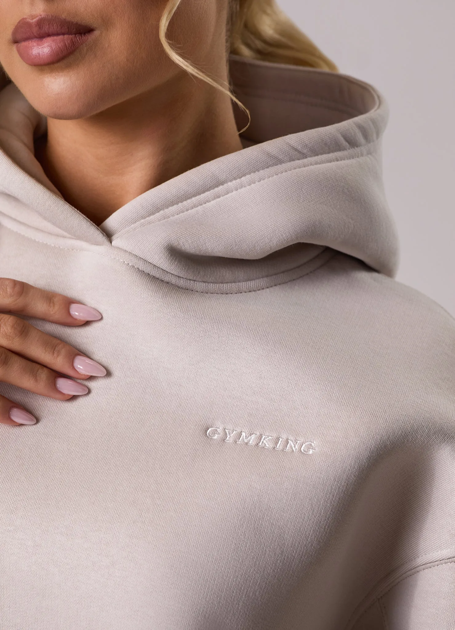 Gym King 365 Relaxed Fit Hood - Pebble sold by The Gym King product image thumbnail 4