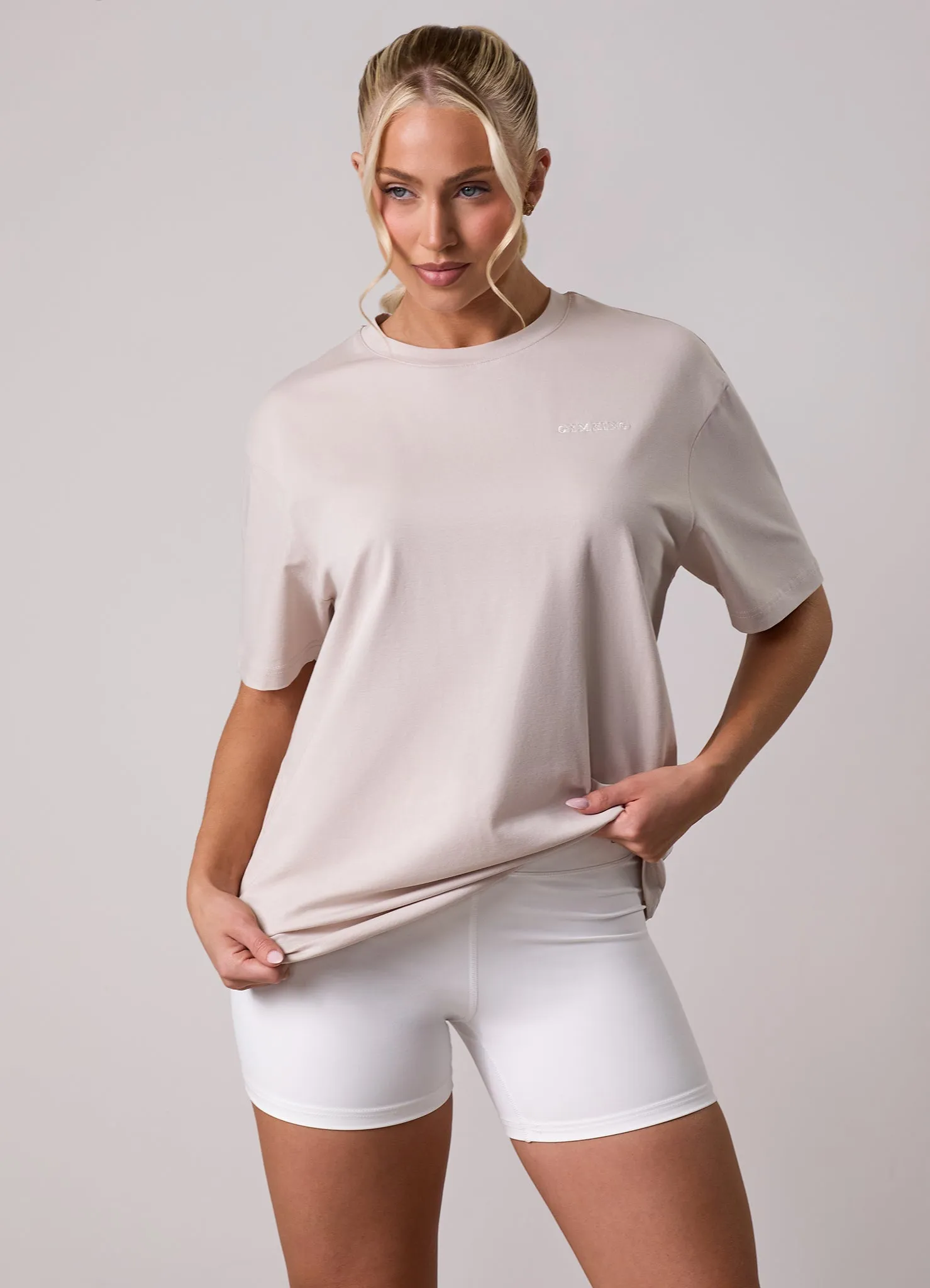 Gym King 365 Boyfriend Jersey Tee - Pebble sold by The Gym King