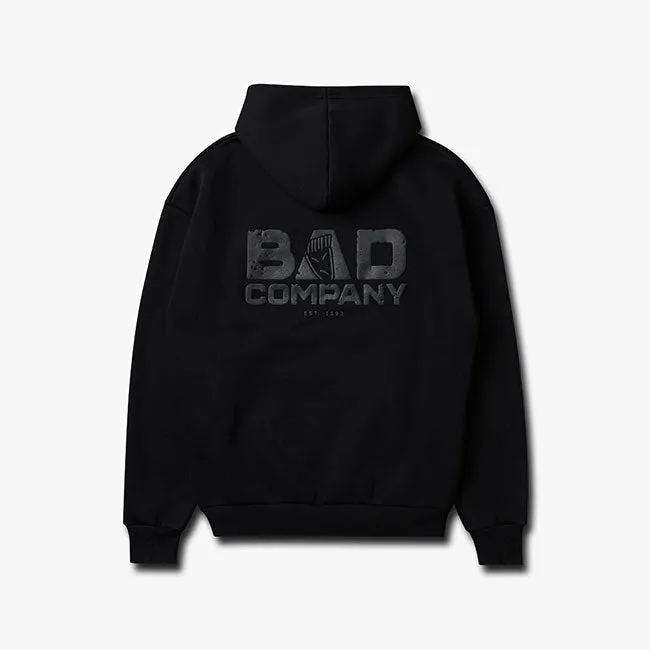 Gym King Bad Company Fleece Hood - Black/Black sold by The Gym King product image thumbnail 2