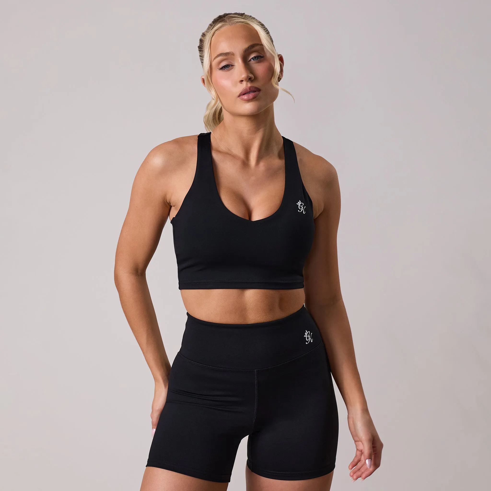 Gym King 365 V-Neck Tank - Black sold by The Gym King product image thumbnail 2